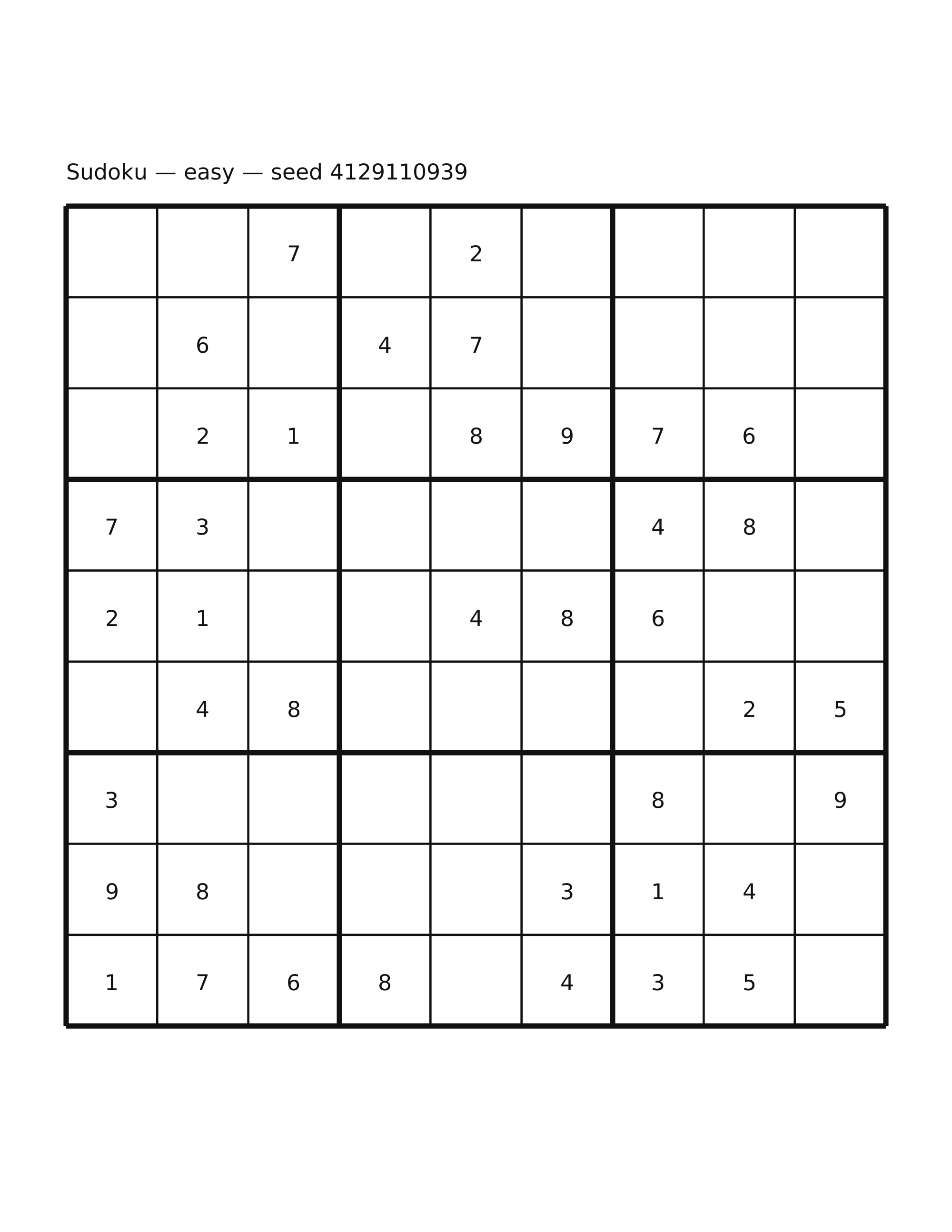 Sudoku — easy #65
