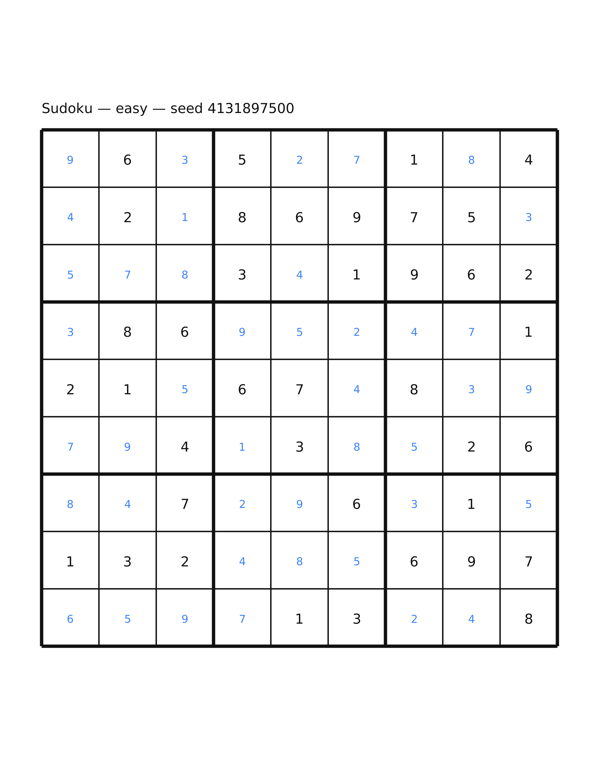 Sudoku — easy #59 — solution