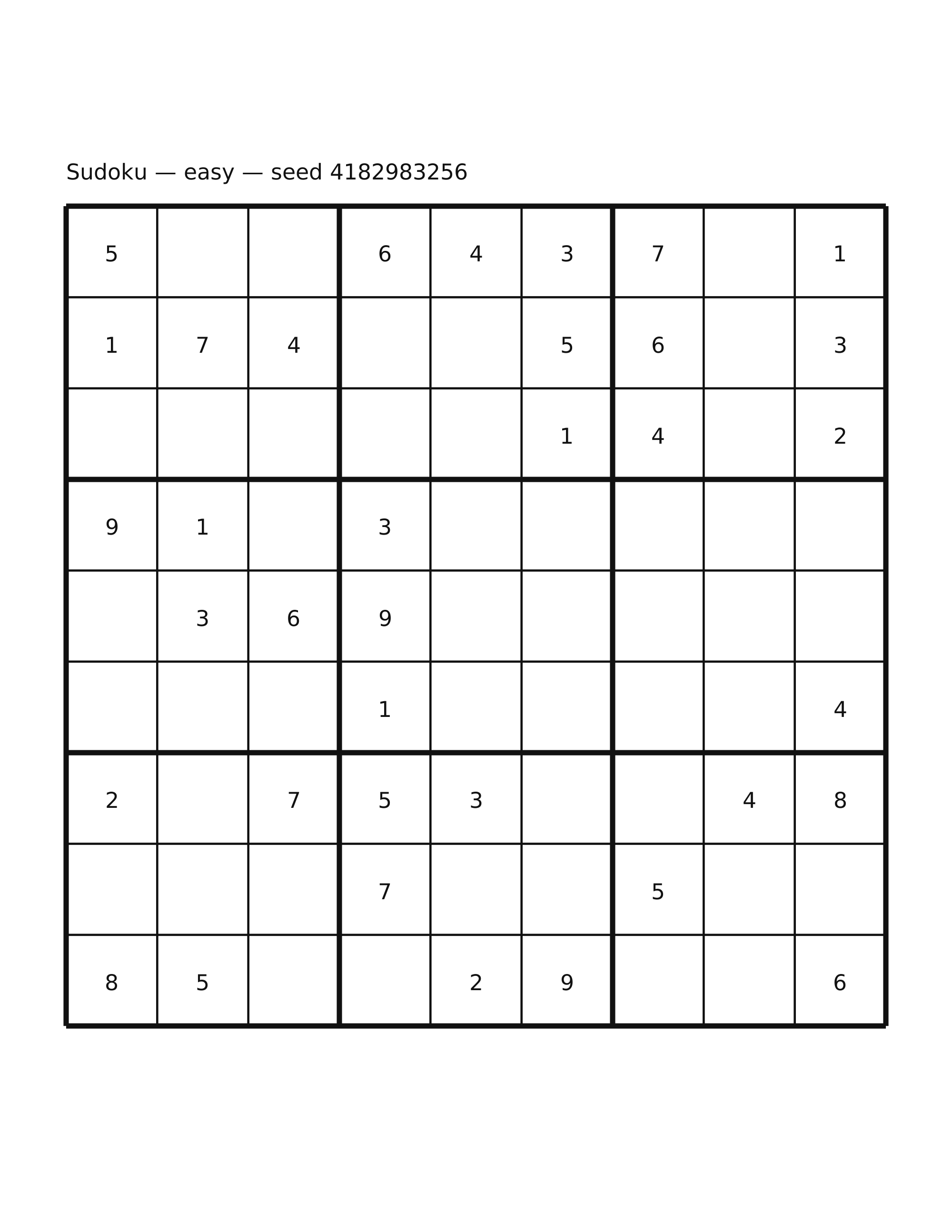 Sudoku — easy #57