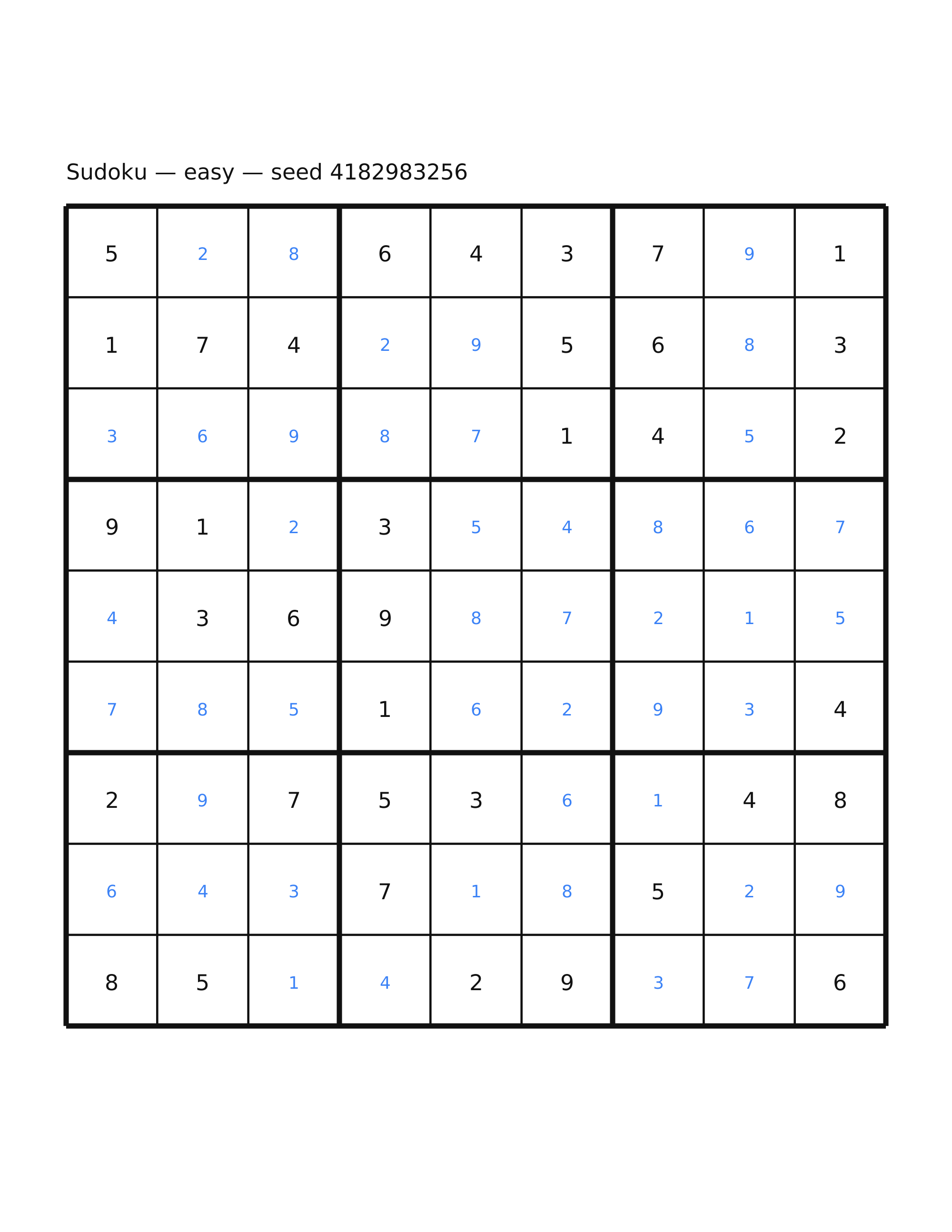 Sudoku — easy #57 — solution