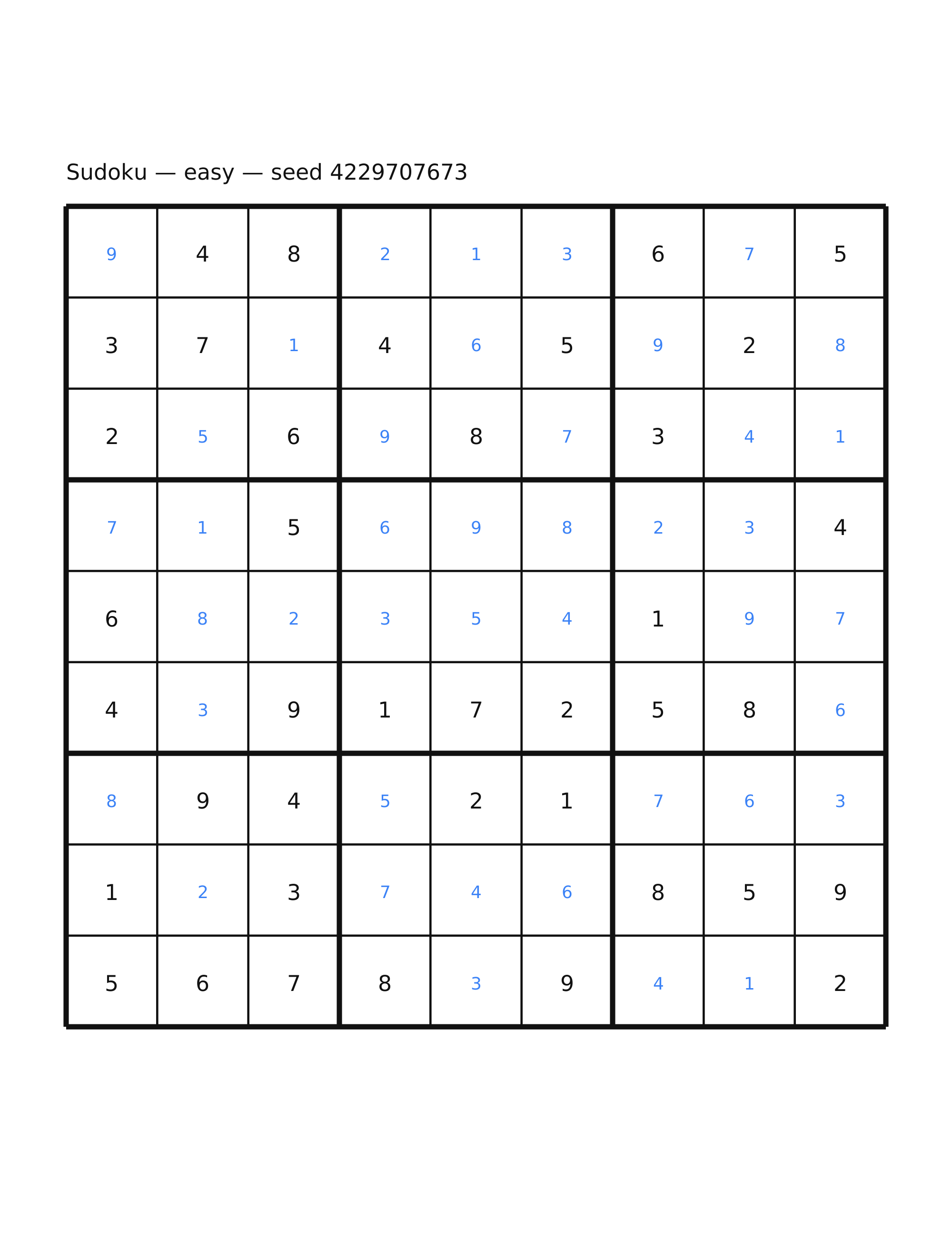 Sudoku — easy #30 — solution