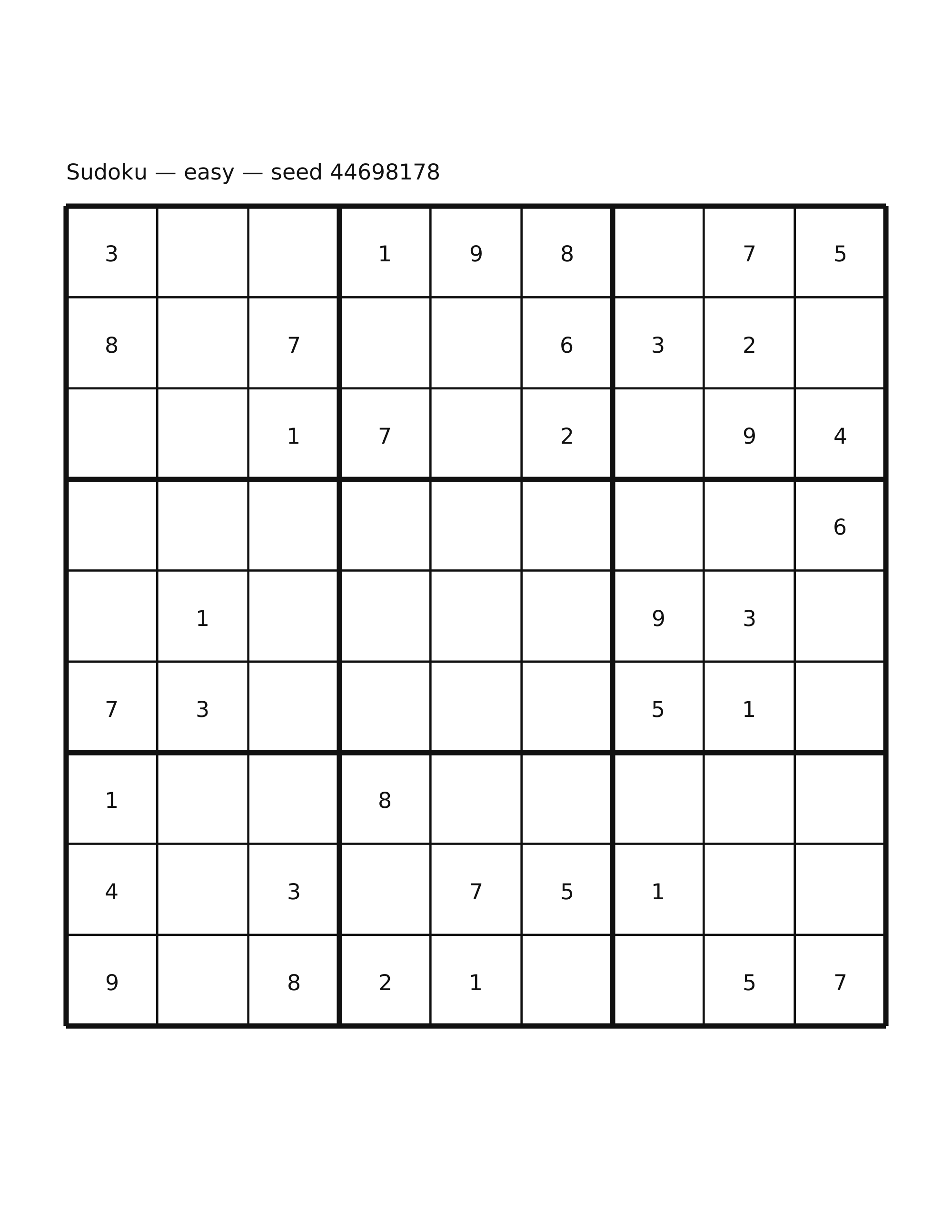 Sudoku — easy #37