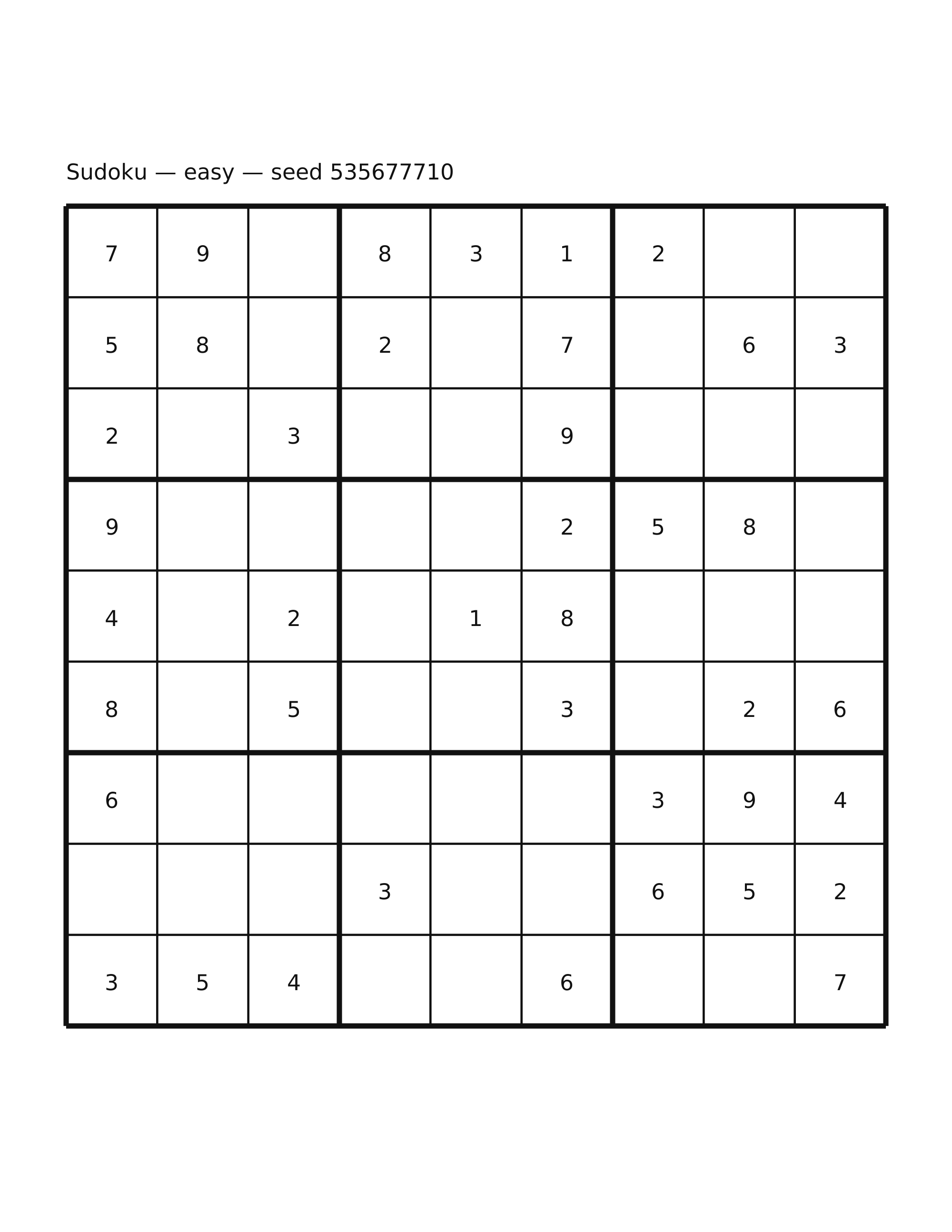 Sudoku — easy #35