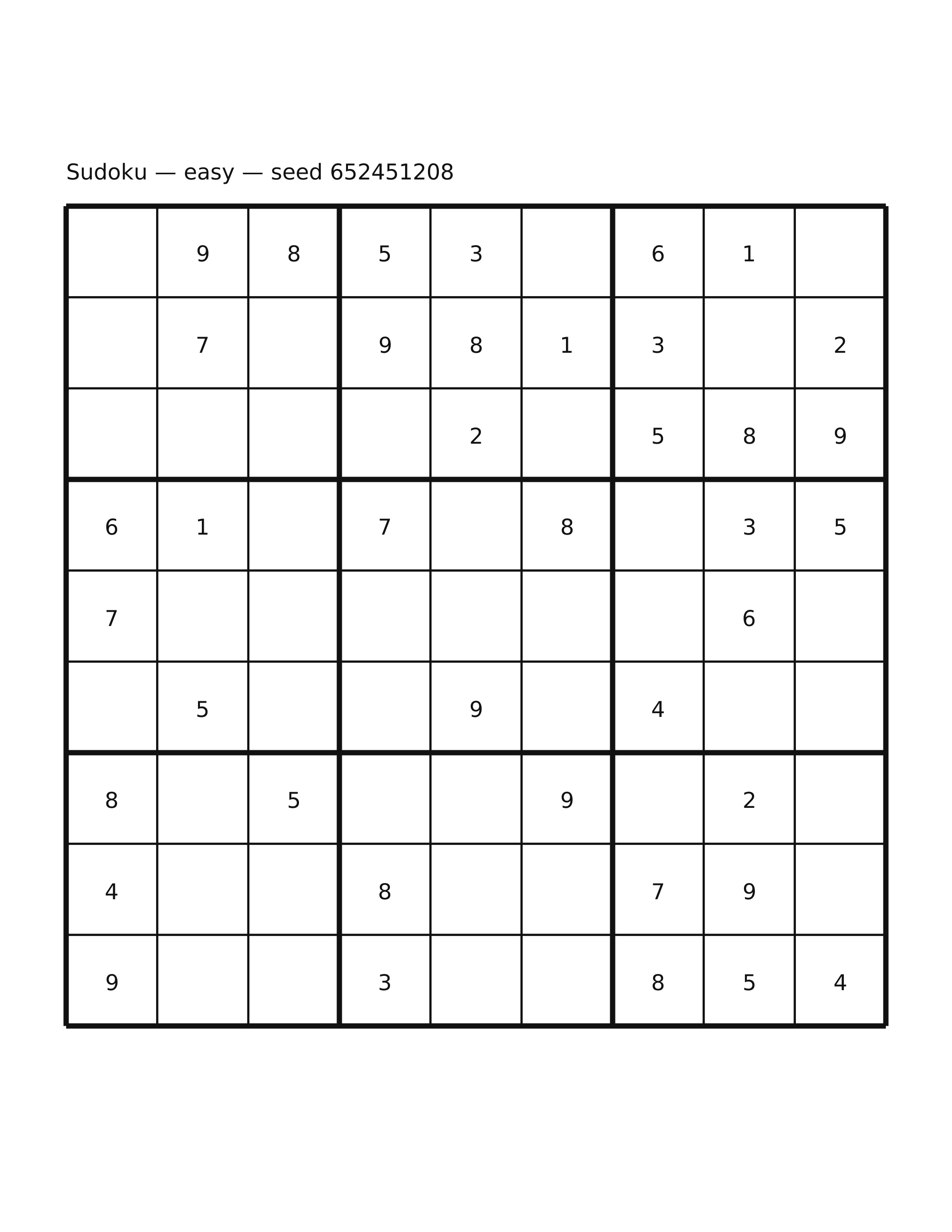 Sudoku — easy #62