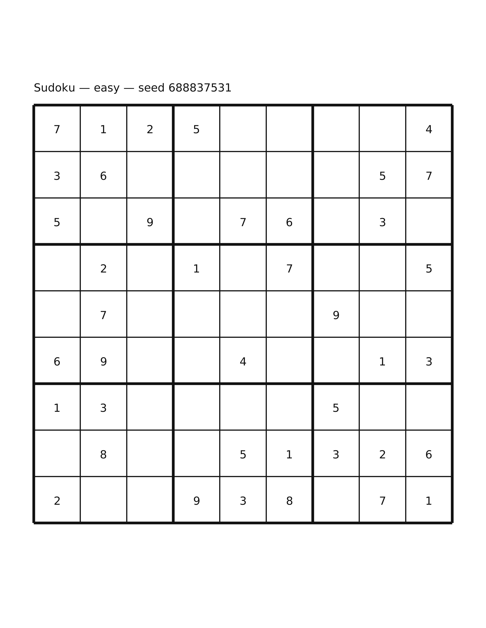 Sudoku — easy #19