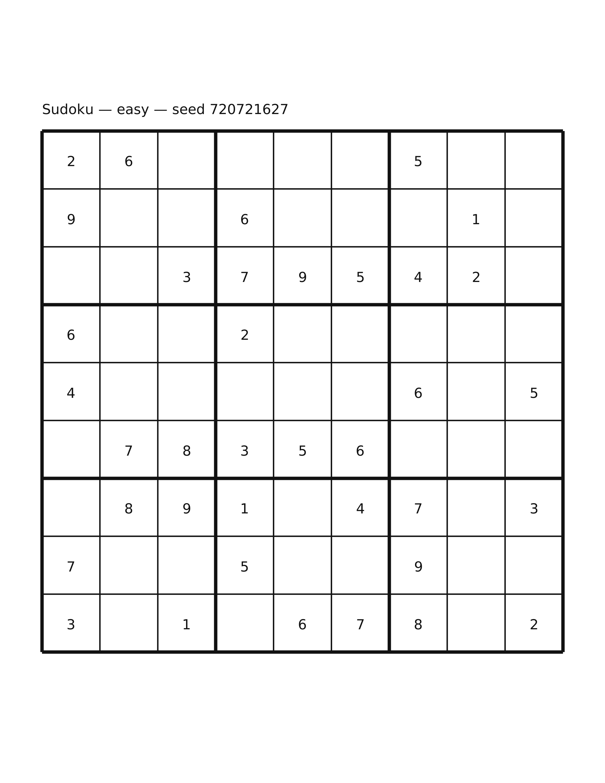 Sudoku — easy #61