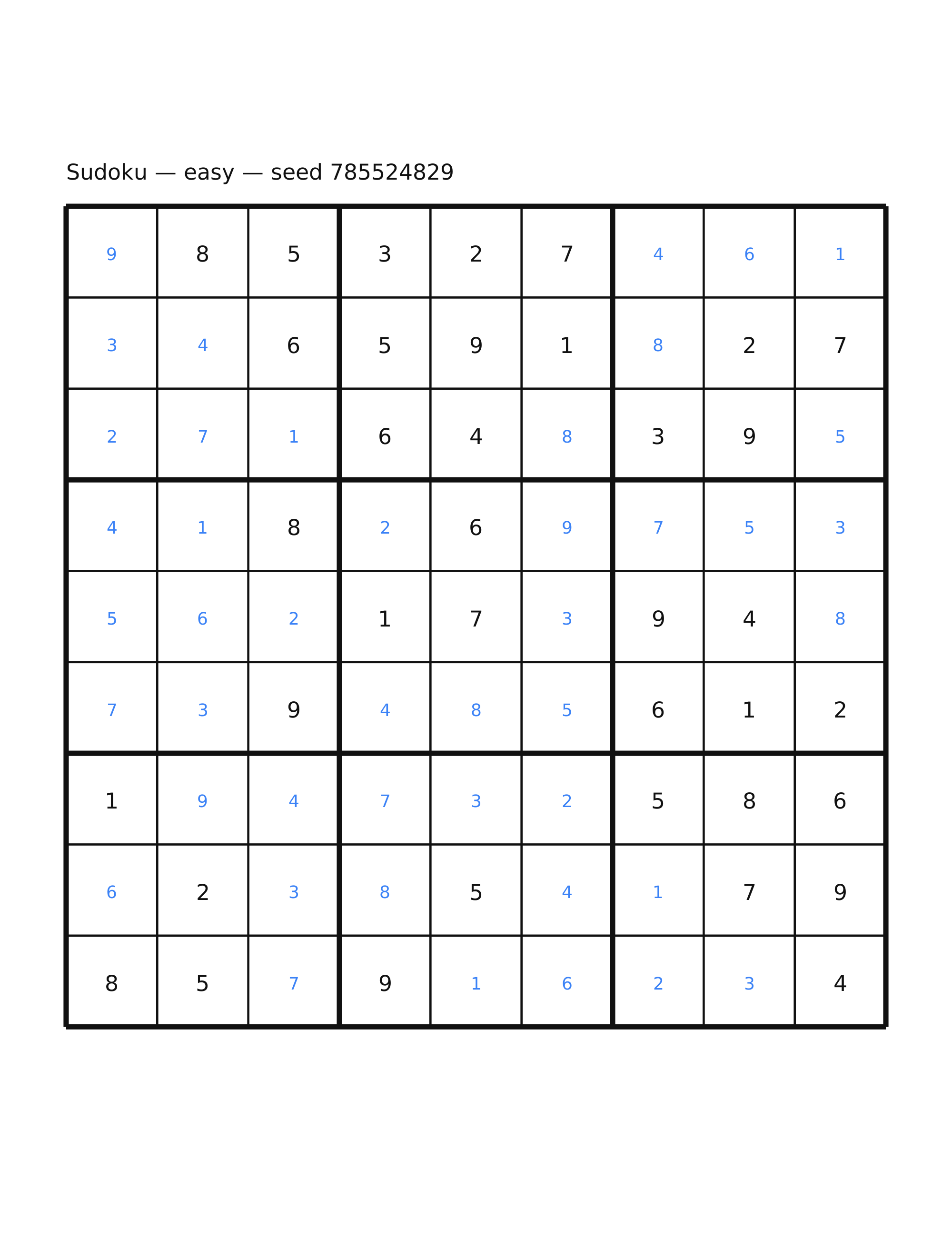Sudoku — easy #16 — solution