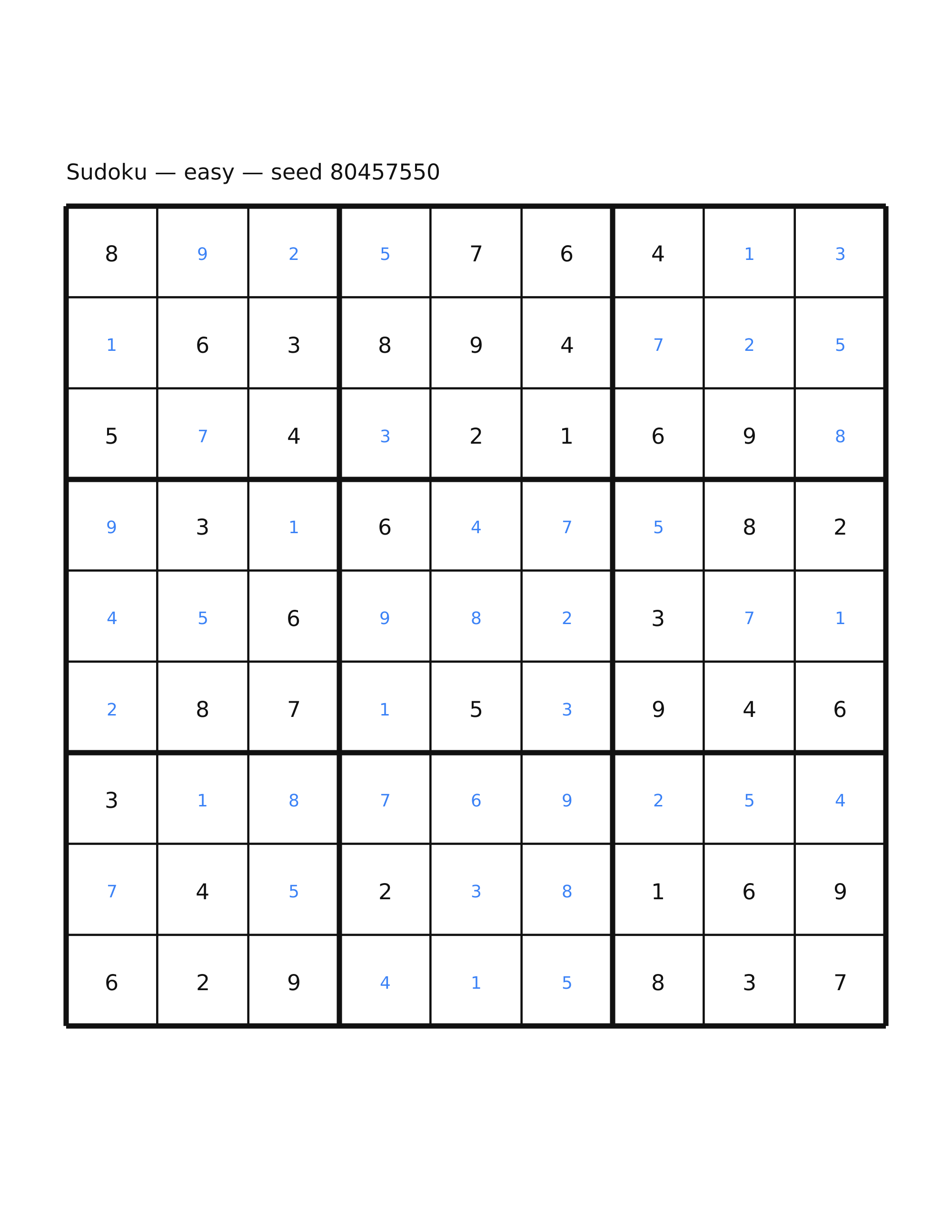 Sudoku — easy #60 — solution