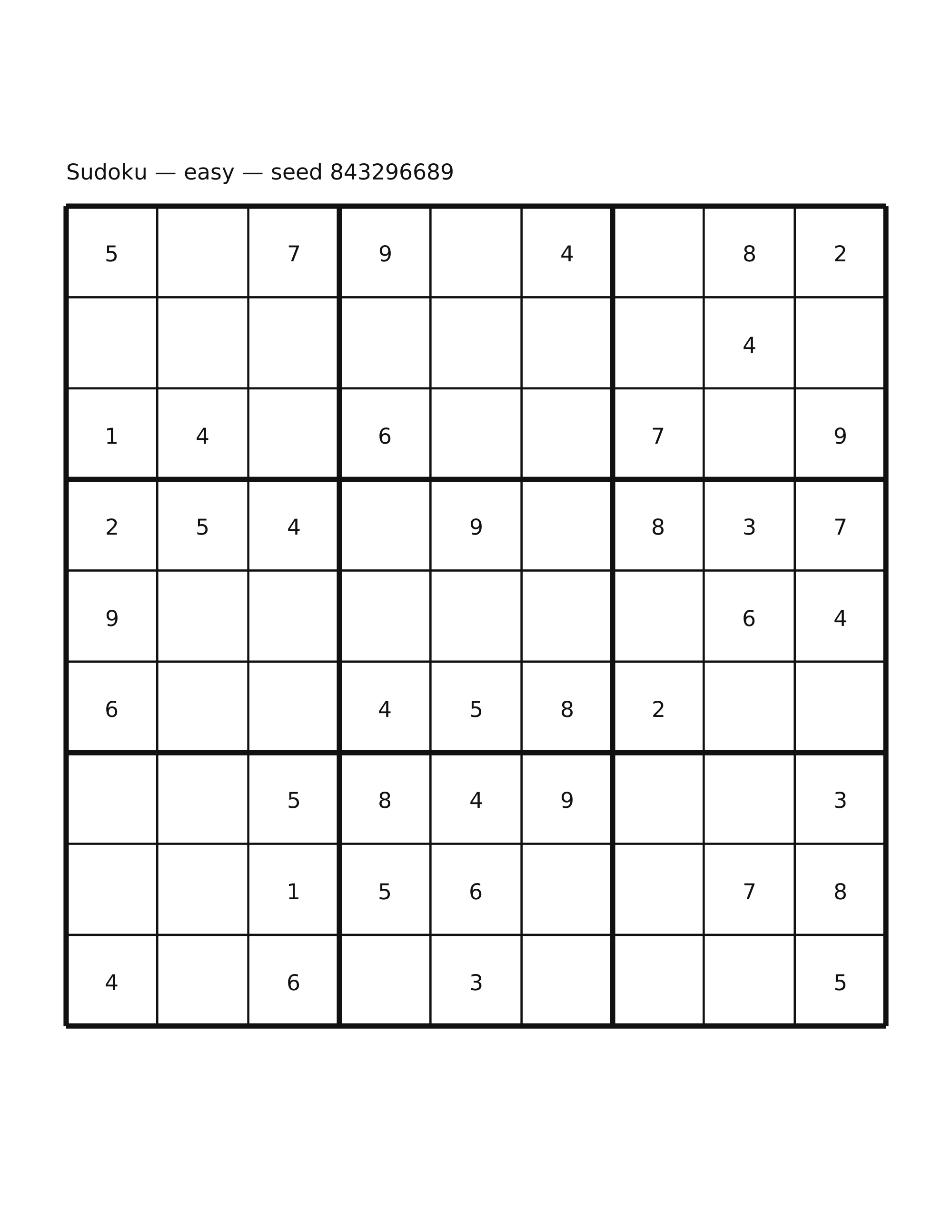 Sudoku — easy #47