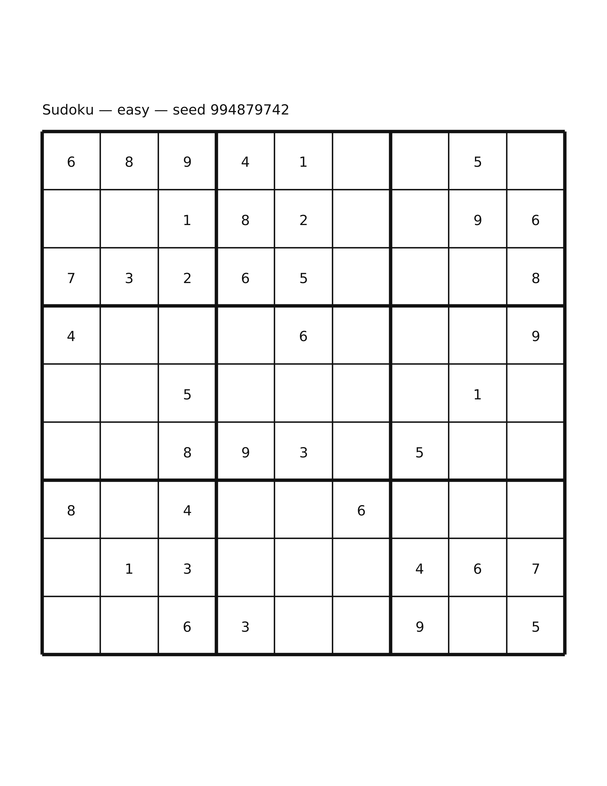 Sudoku — easy #34