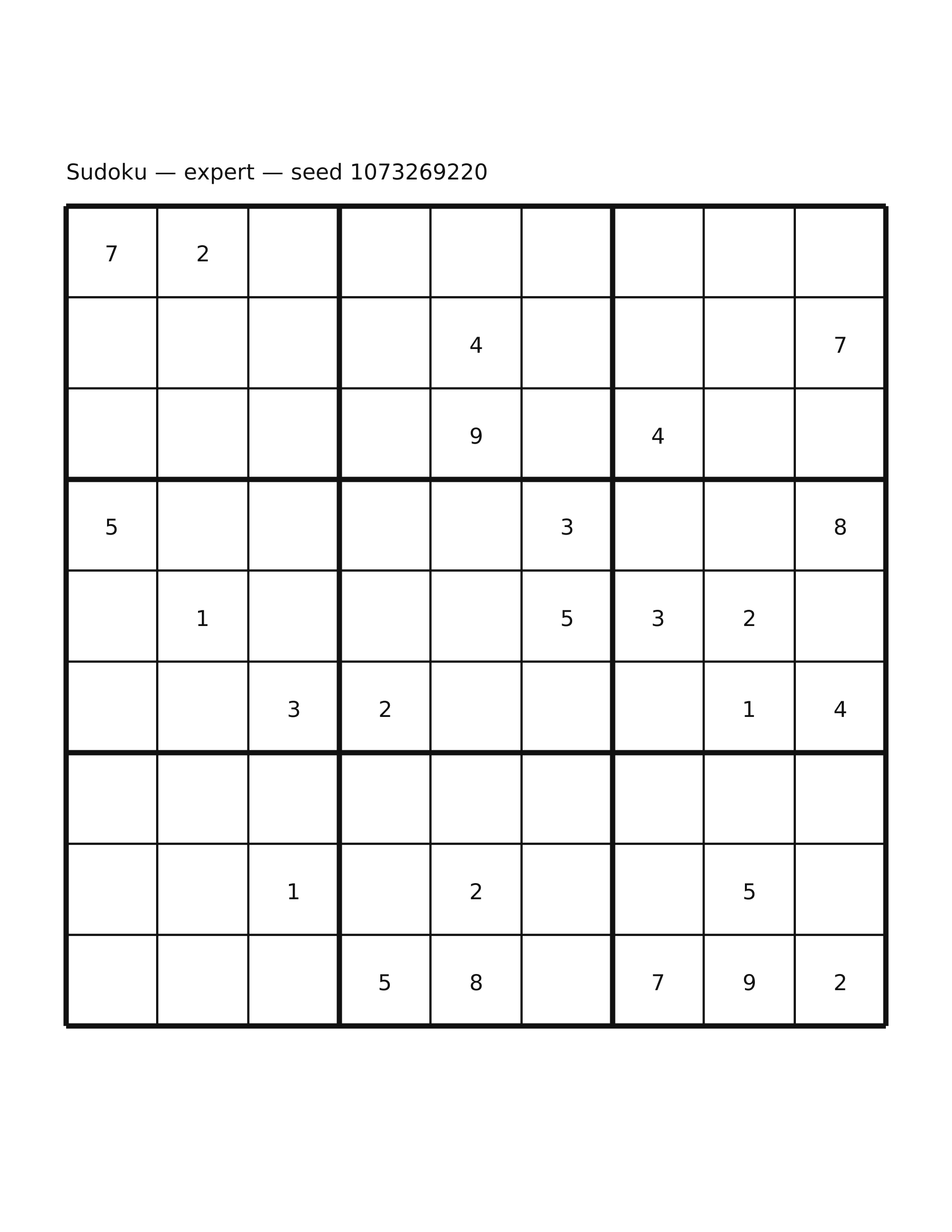 Sudoku — expert #27
