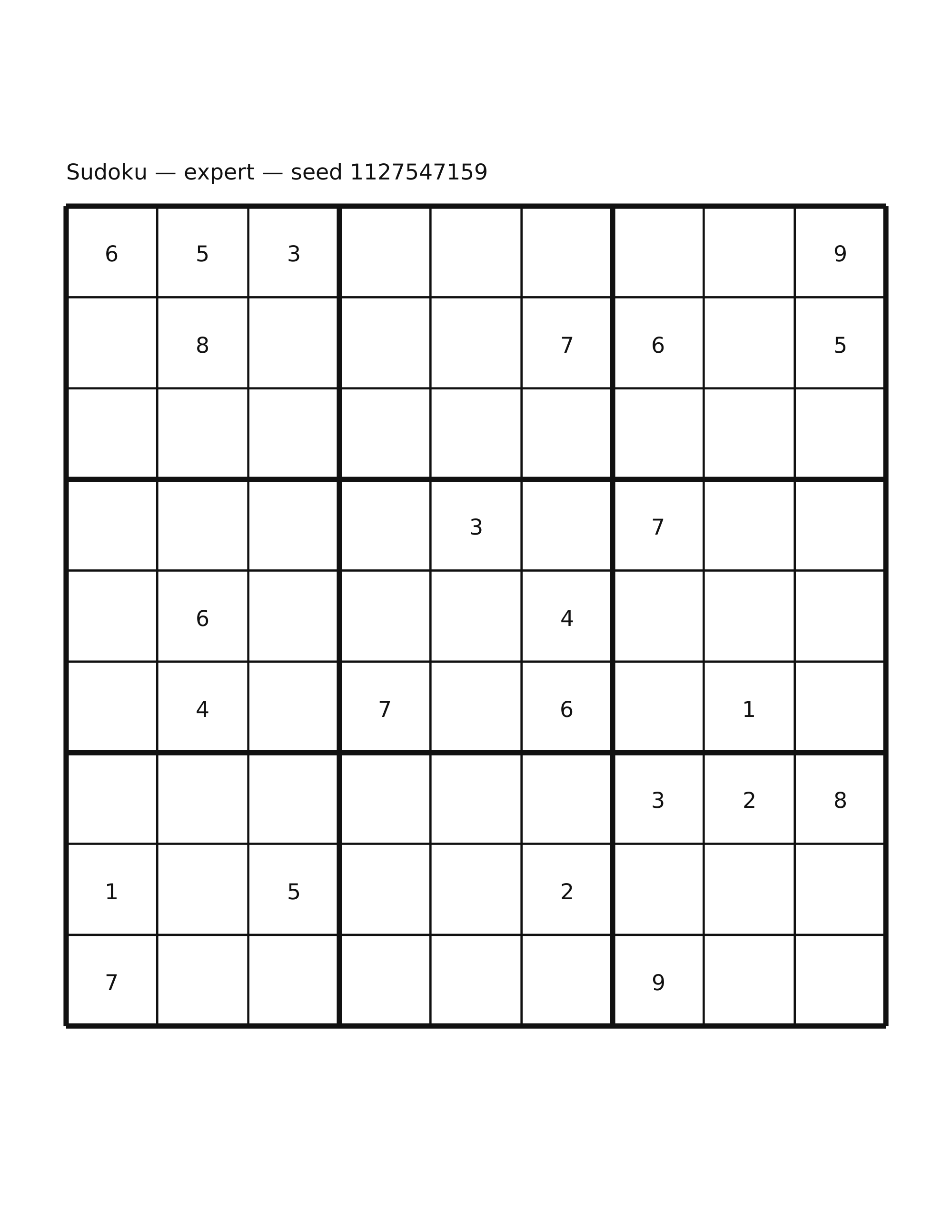 Sudoku — expert #57
