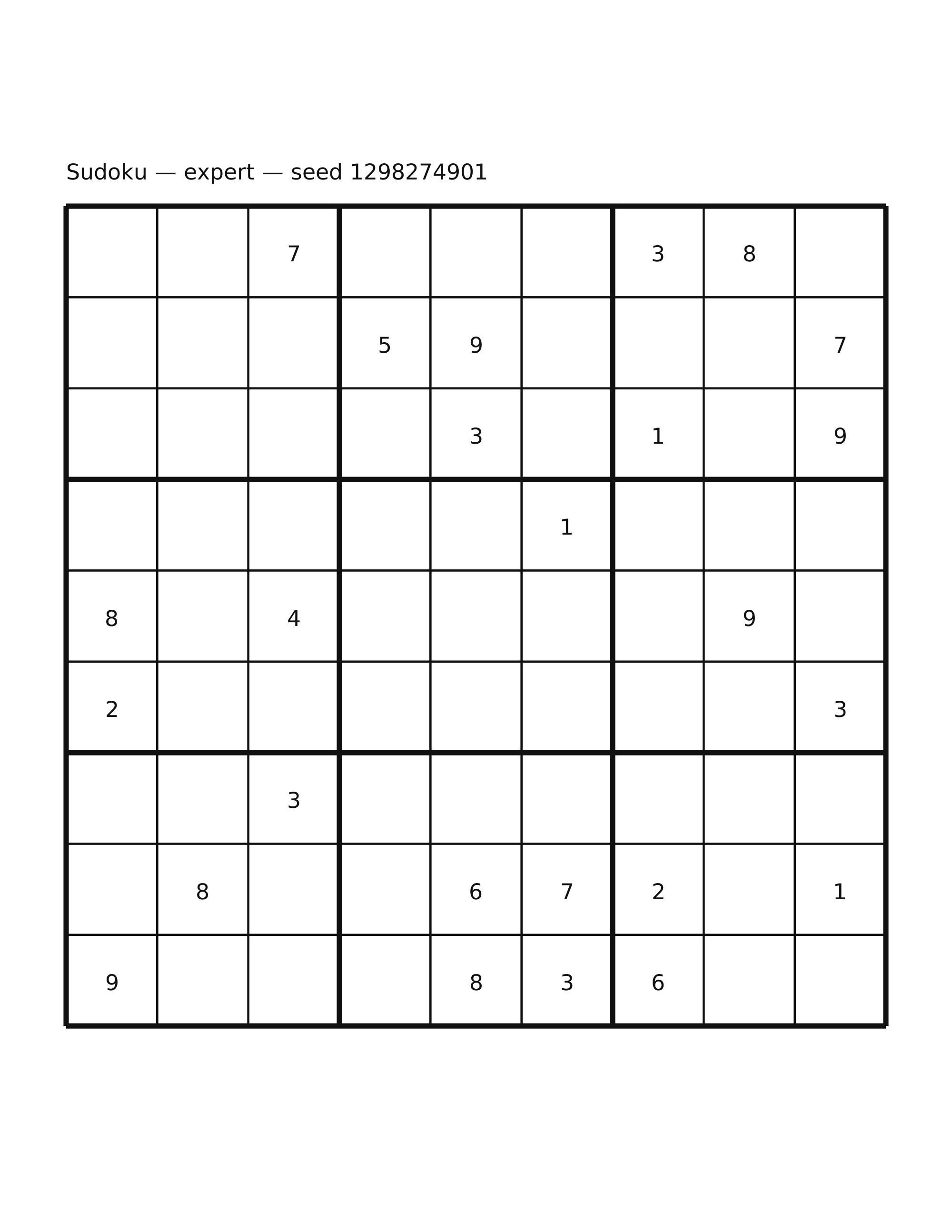 Sudoku — expert #3