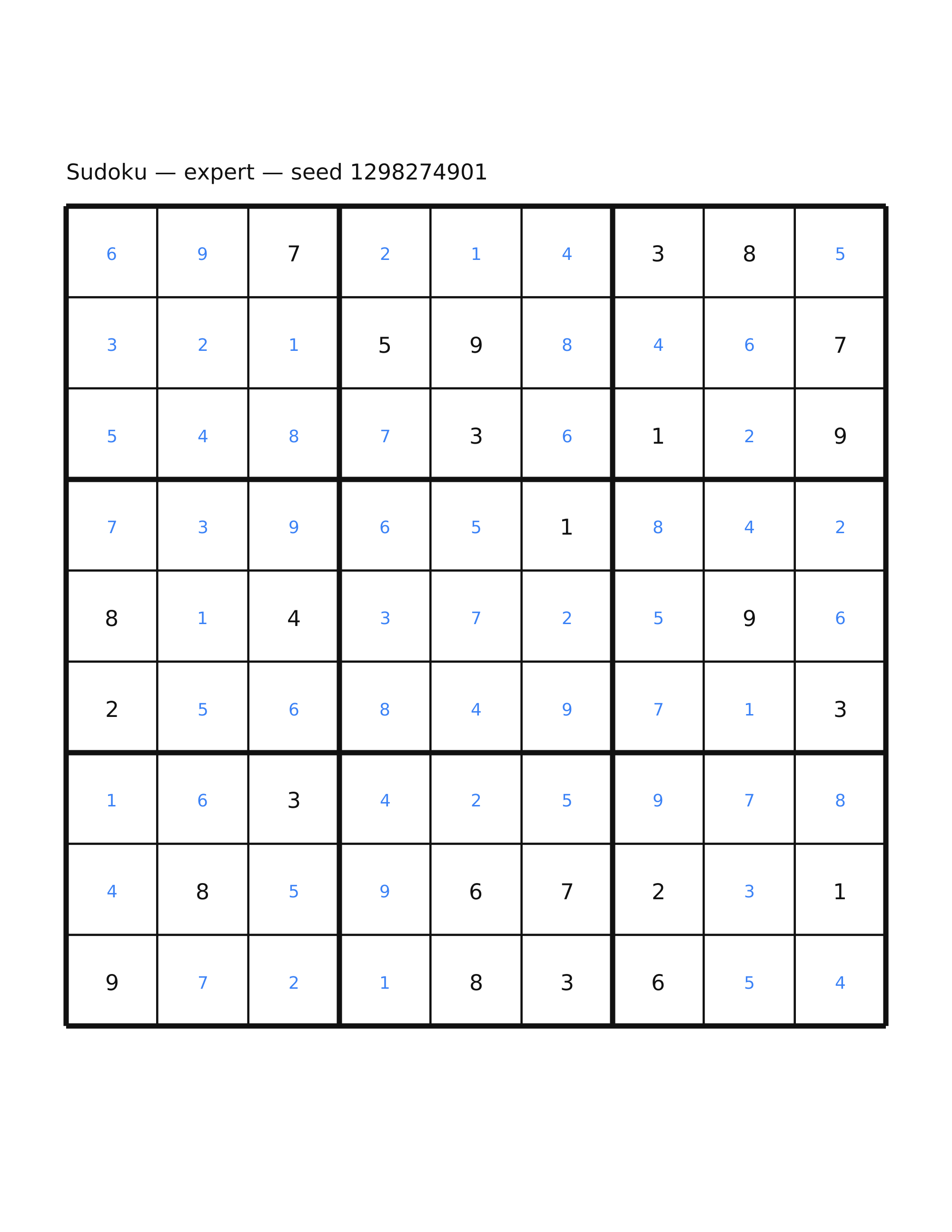 Sudoku — expert #3 — solution