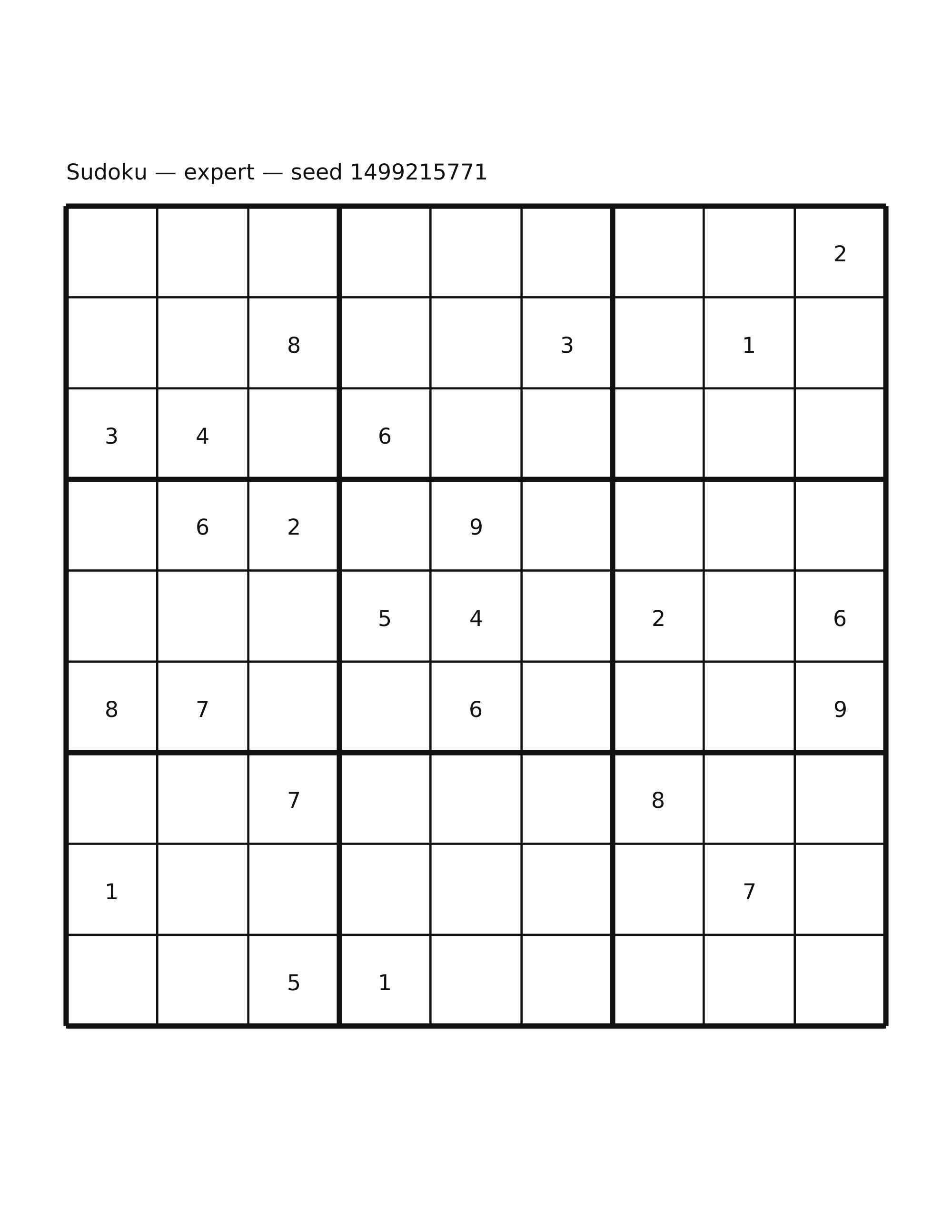 Sudoku — expert #36