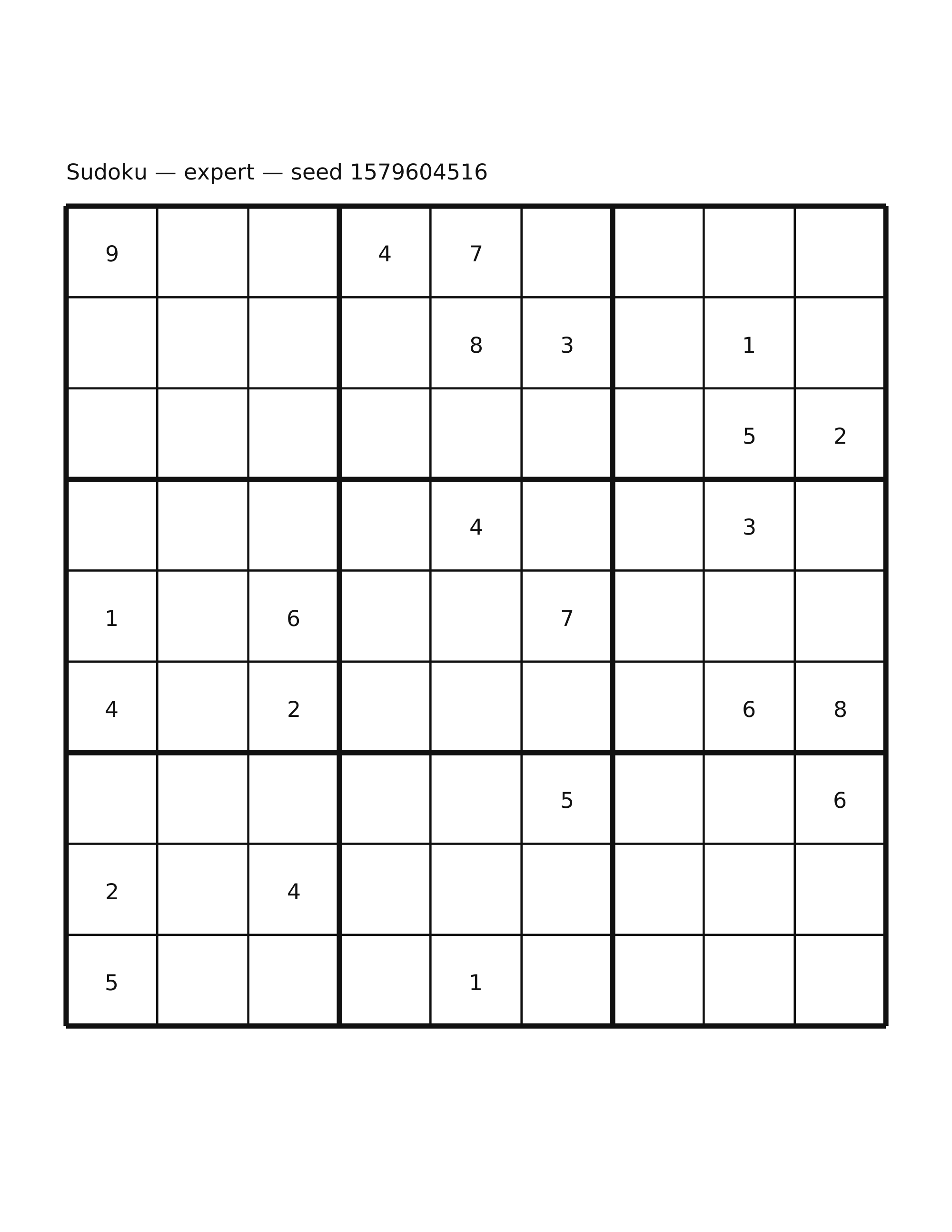 Sudoku — expert #43