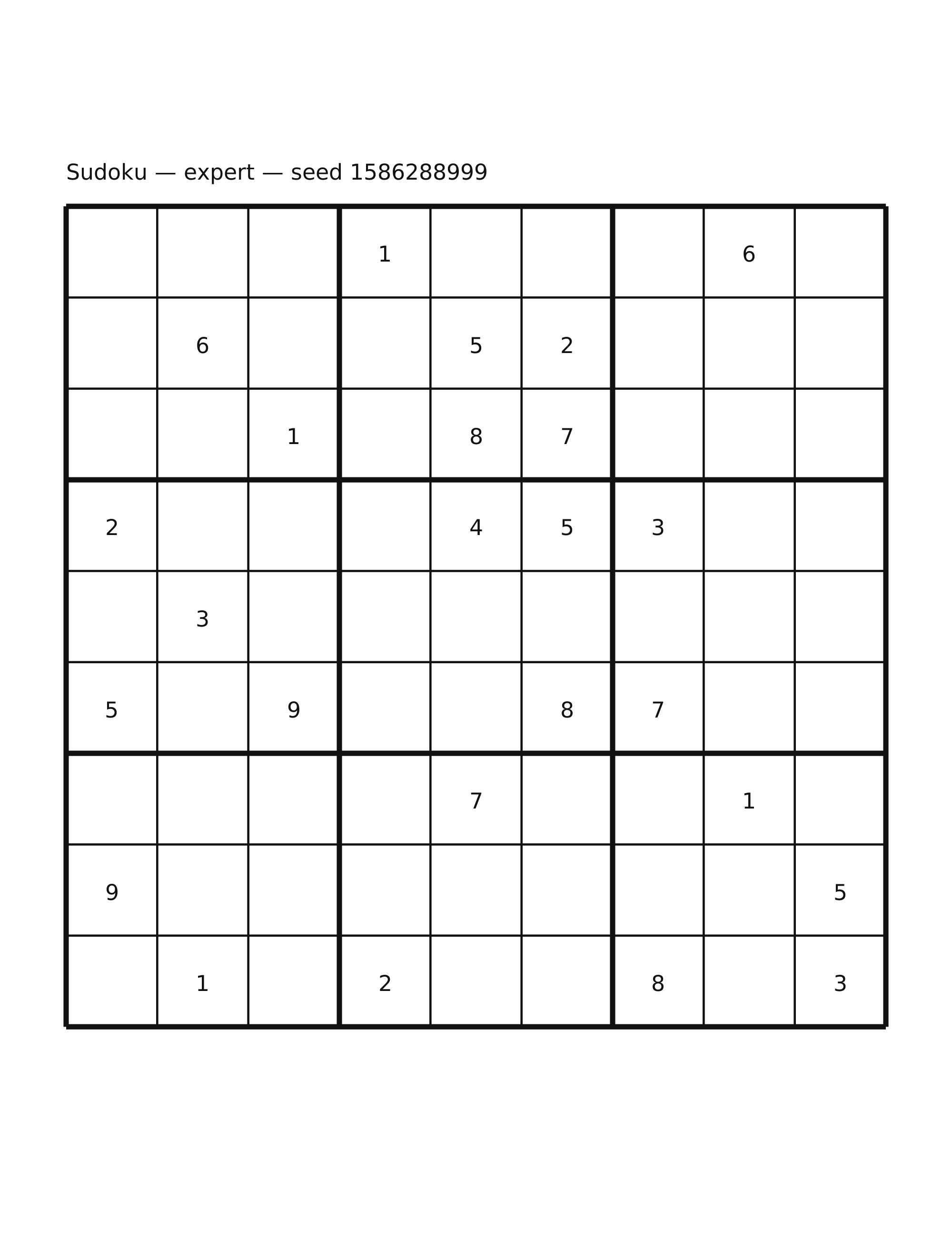 Sudoku — expert #53