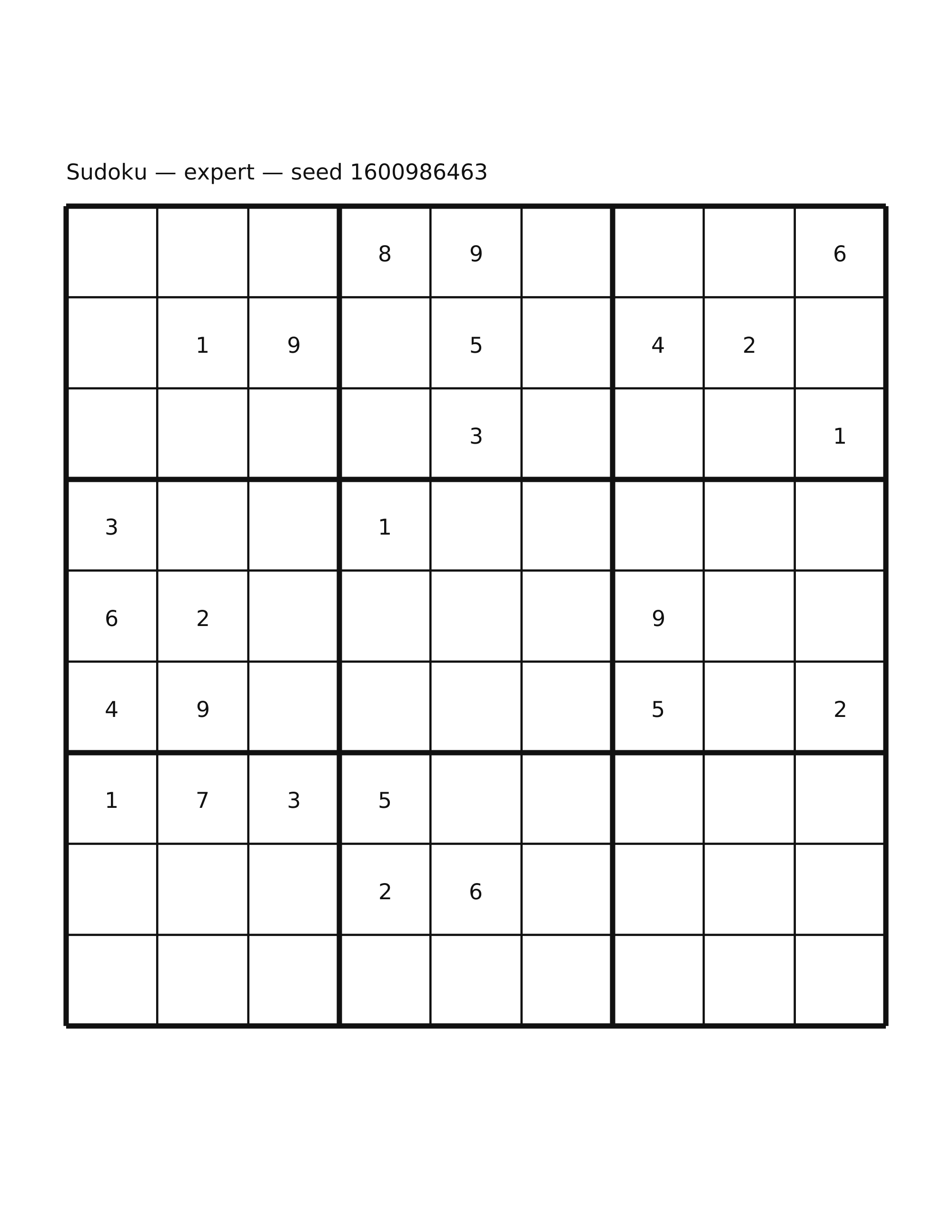 Sudoku — expert #35