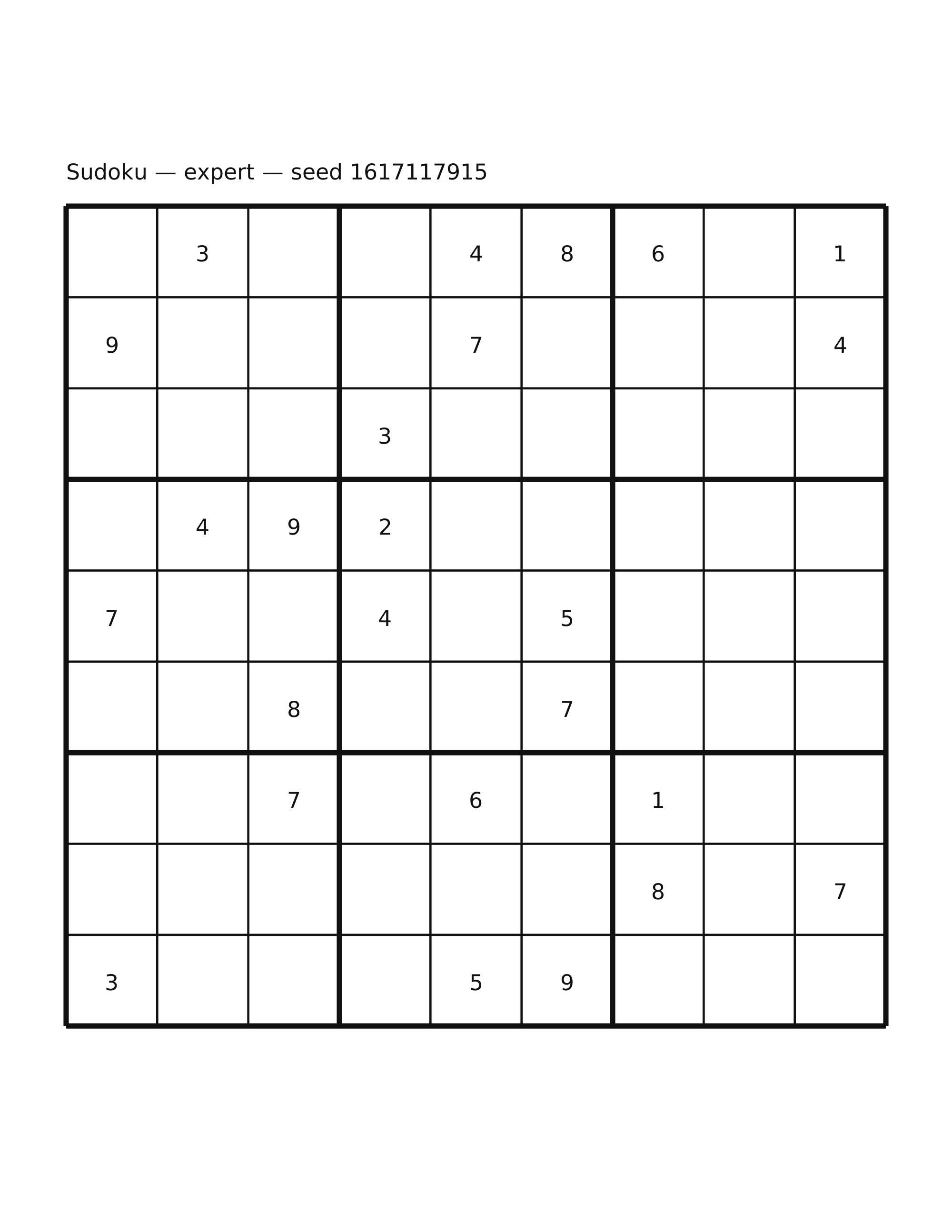 Sudoku — expert #59
