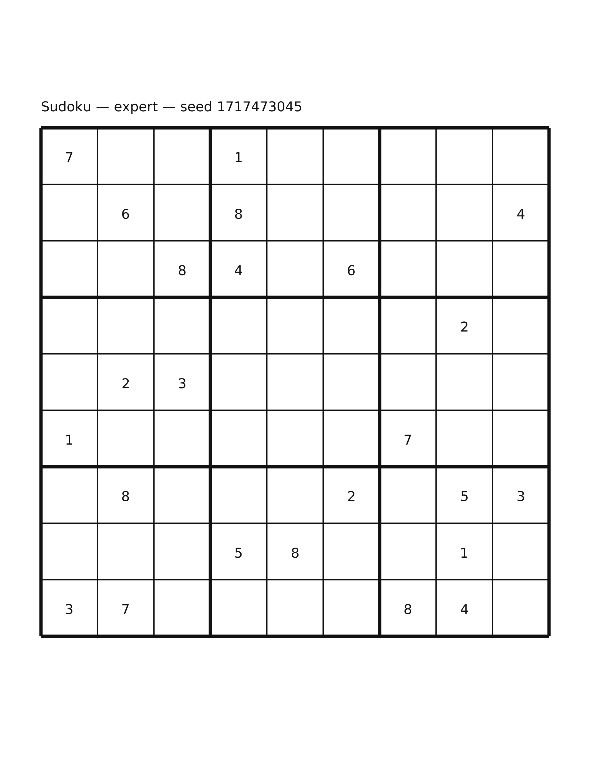 Sudoku — expert #34