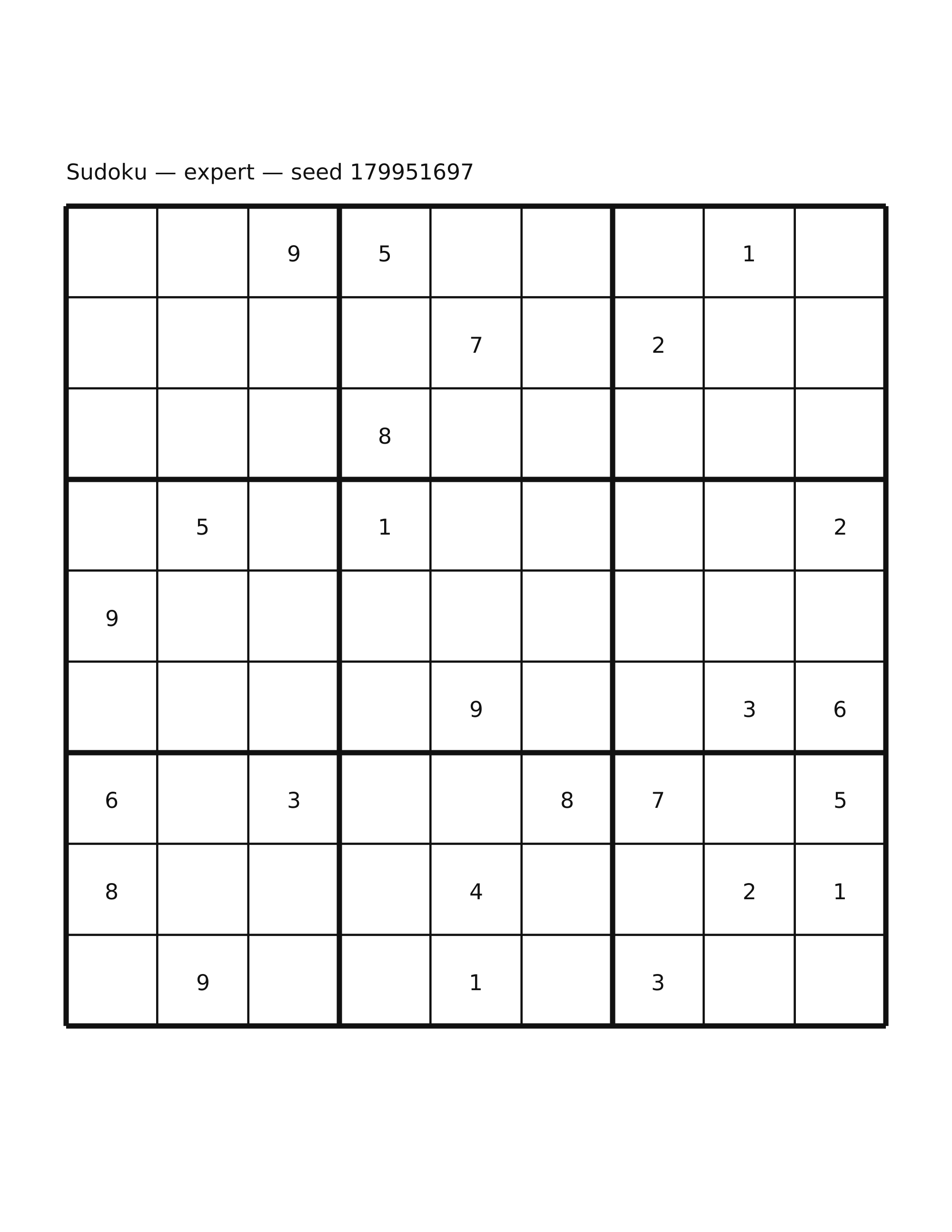 Sudoku — expert #10