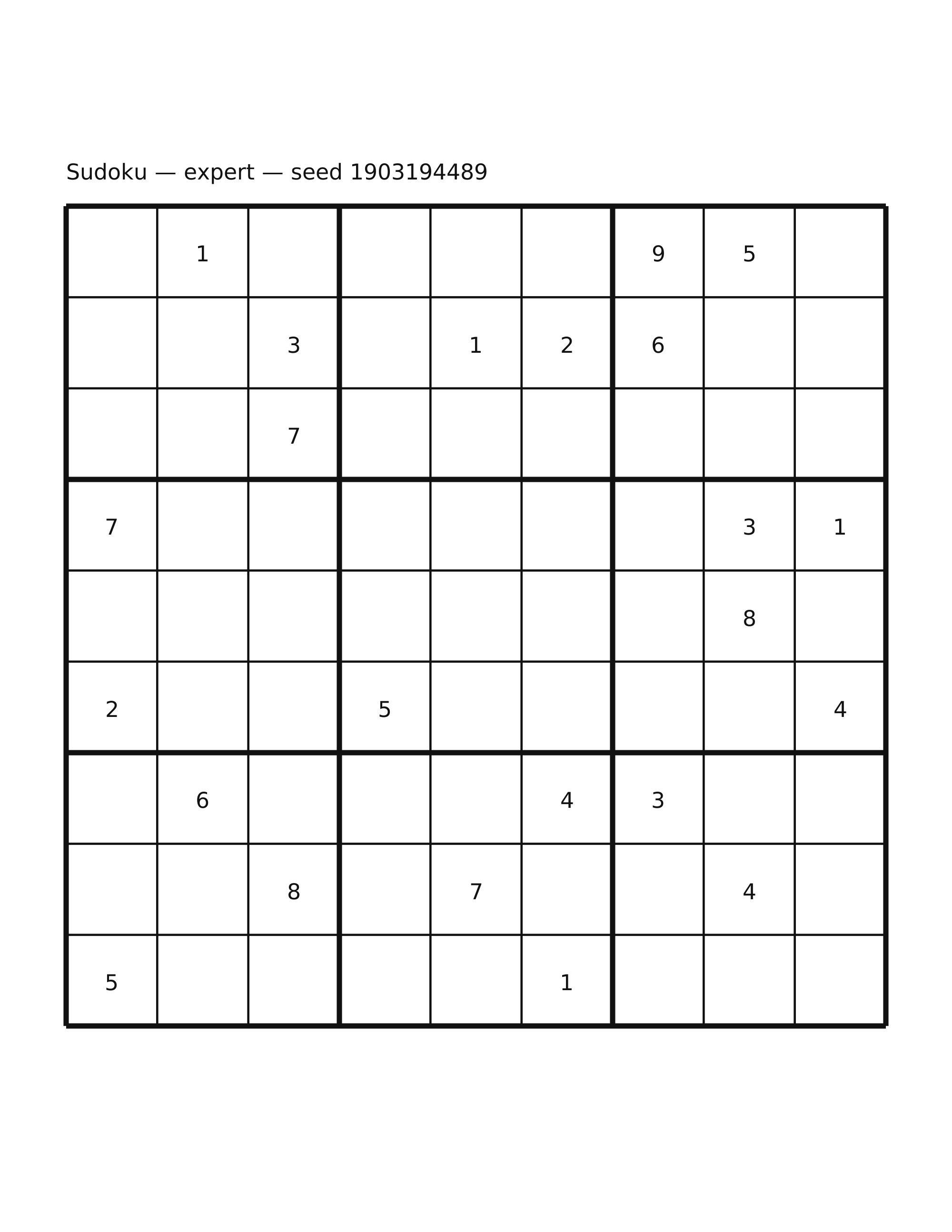 Sudoku — expert #51