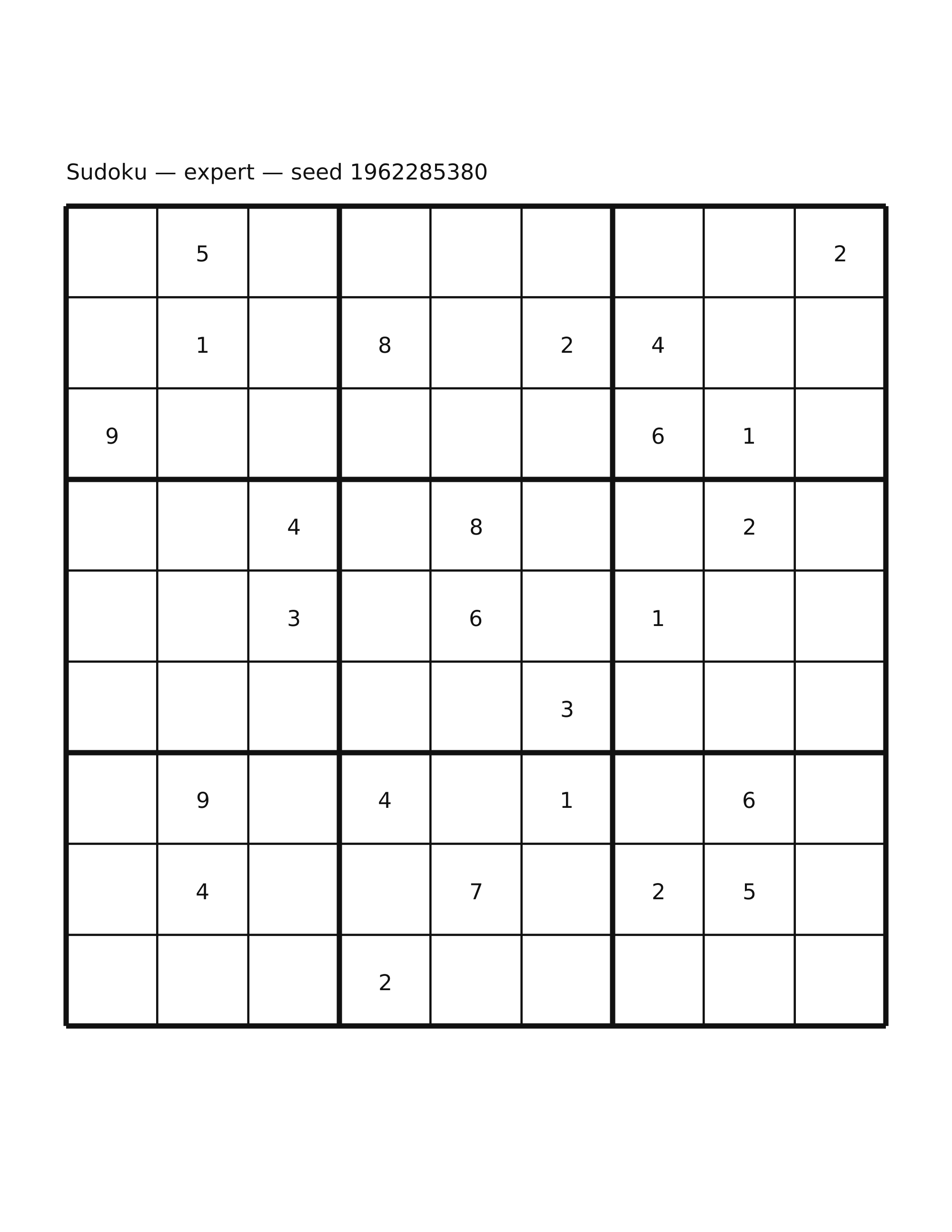Sudoku — expert #25