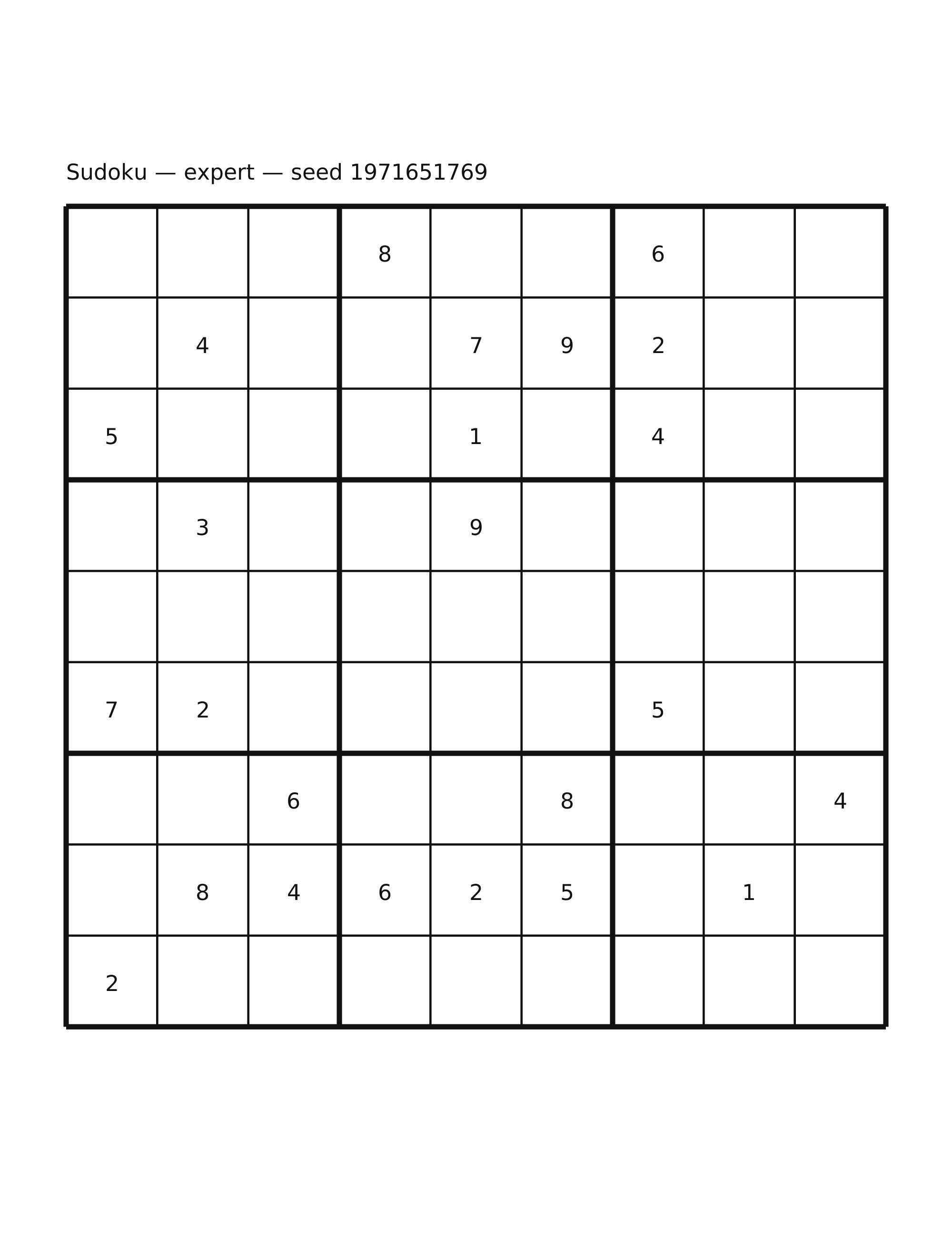Sudoku — expert #11
