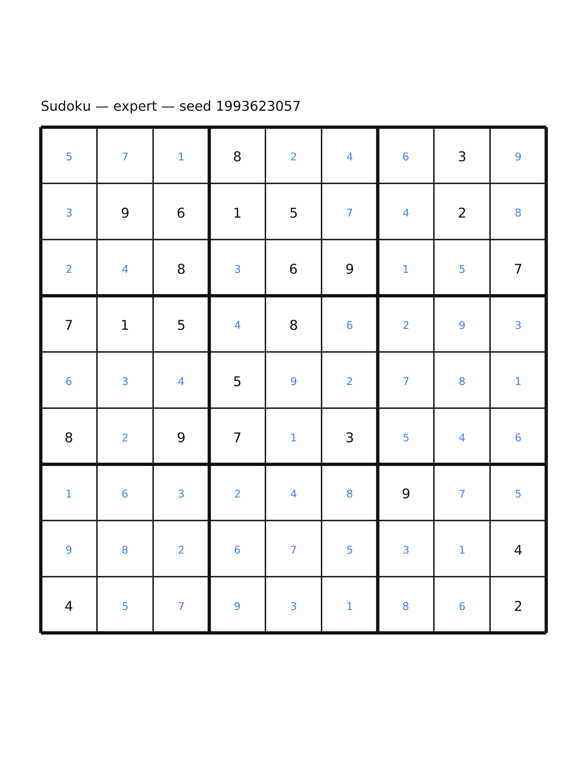 Sudoku — expert #35 — solution