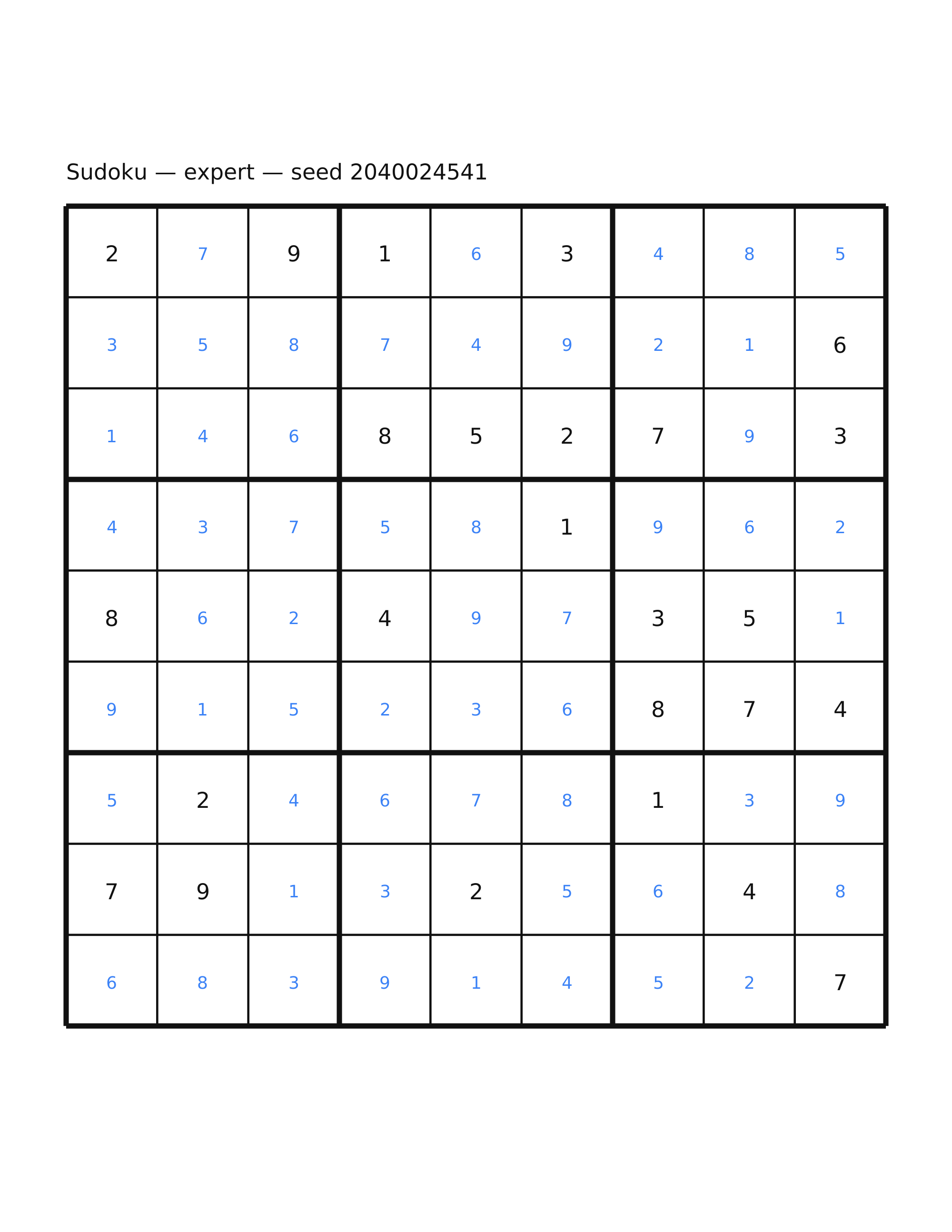 Sudoku — expert #37 — solution