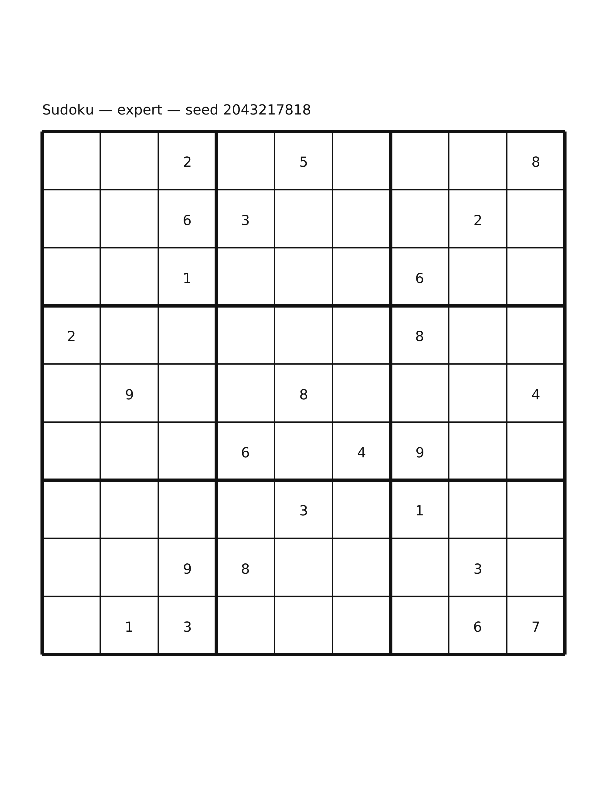 Sudoku — expert #61