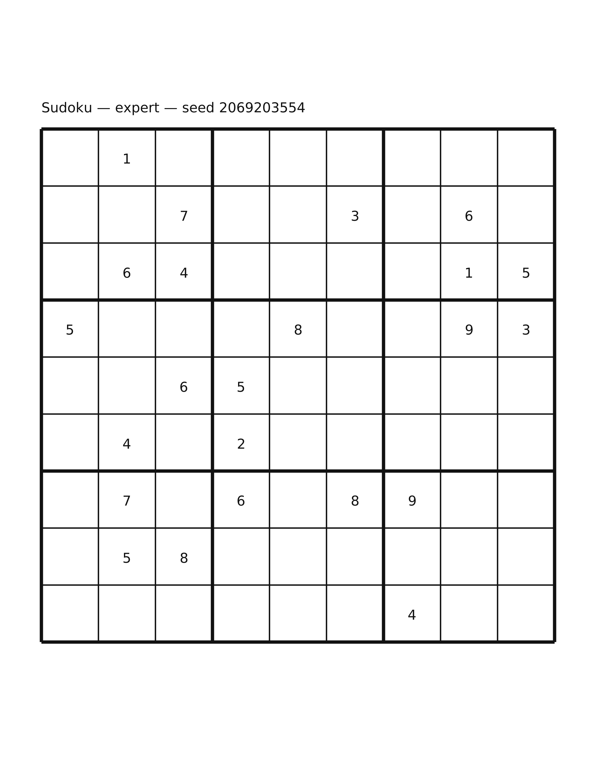 Sudoku — expert #15