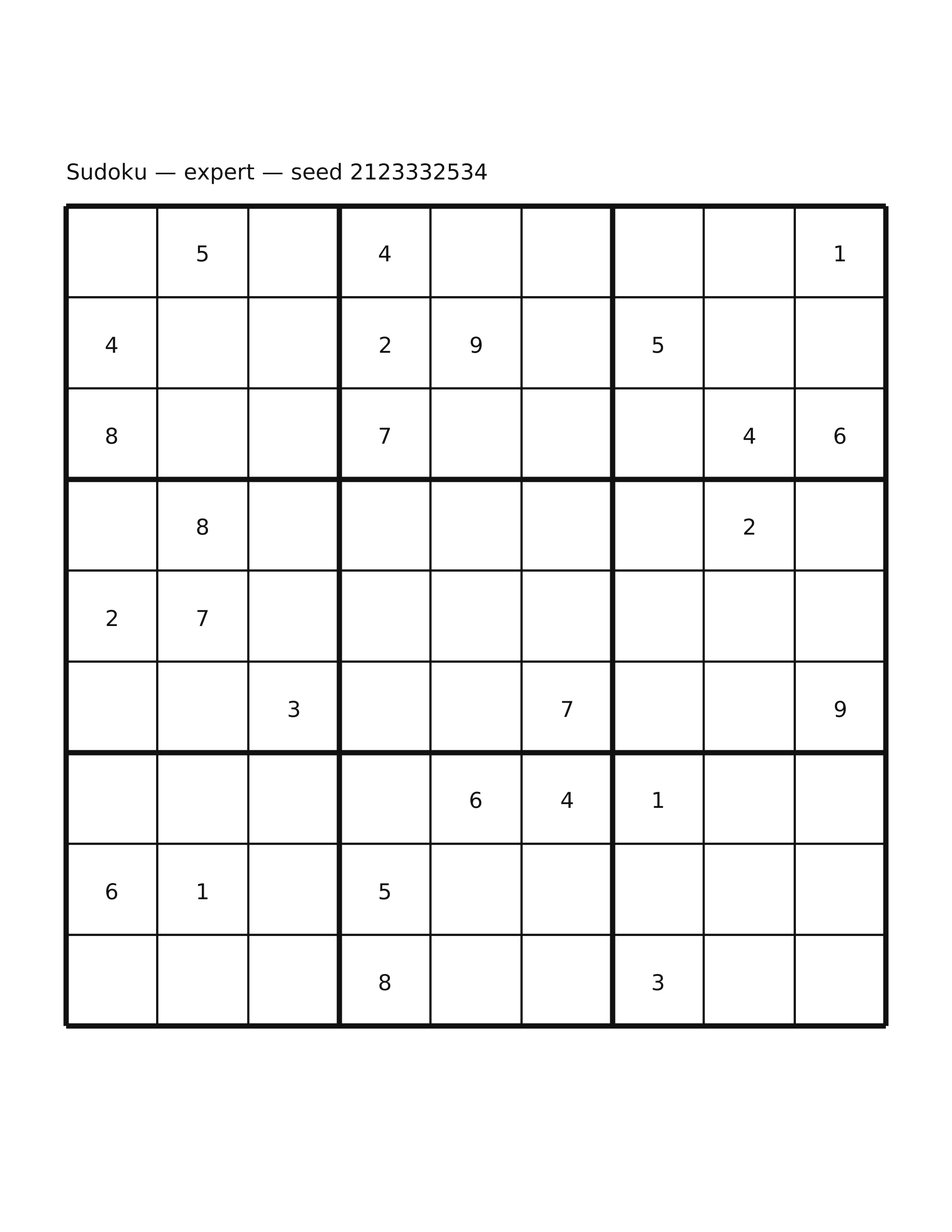 Sudoku — expert #6