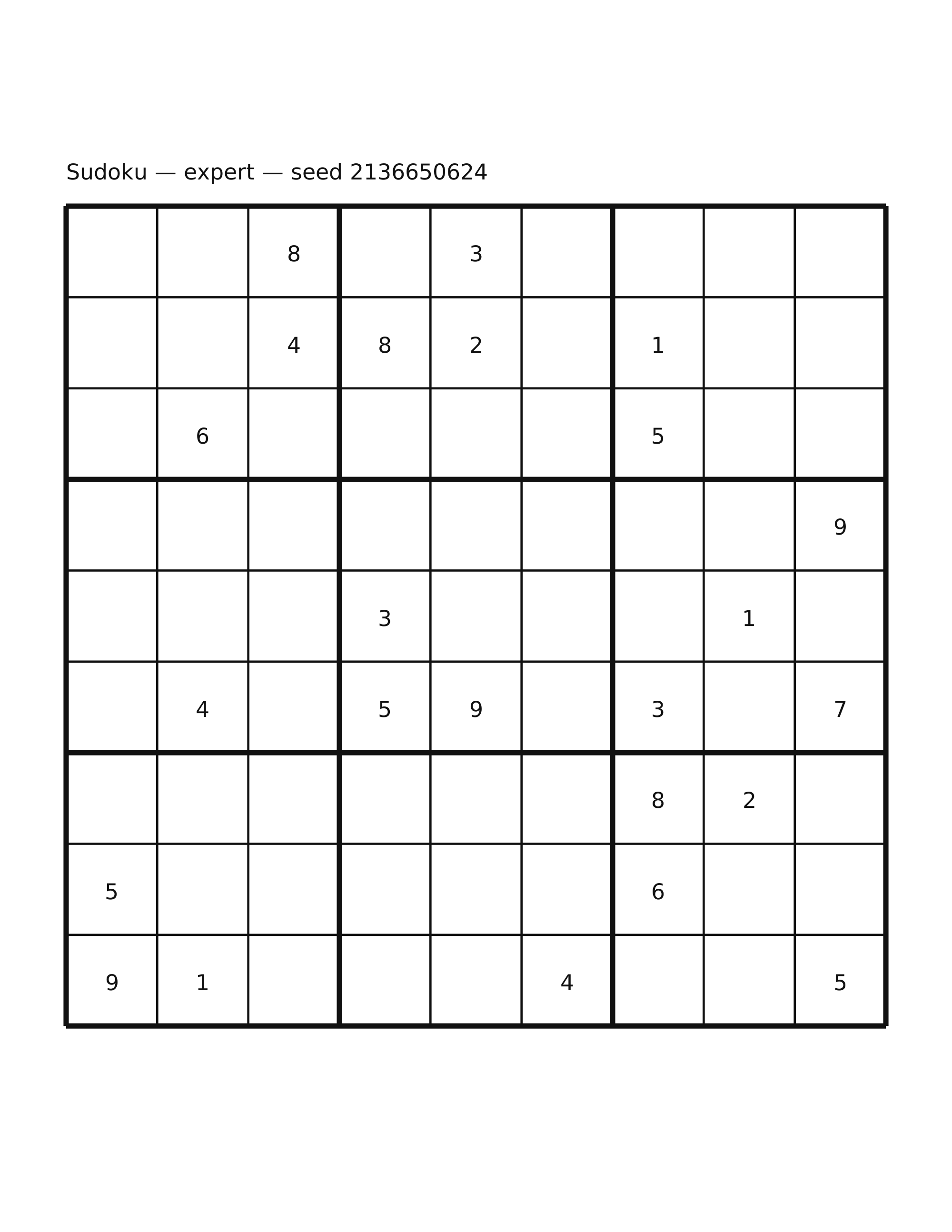 Sudoku — expert #9