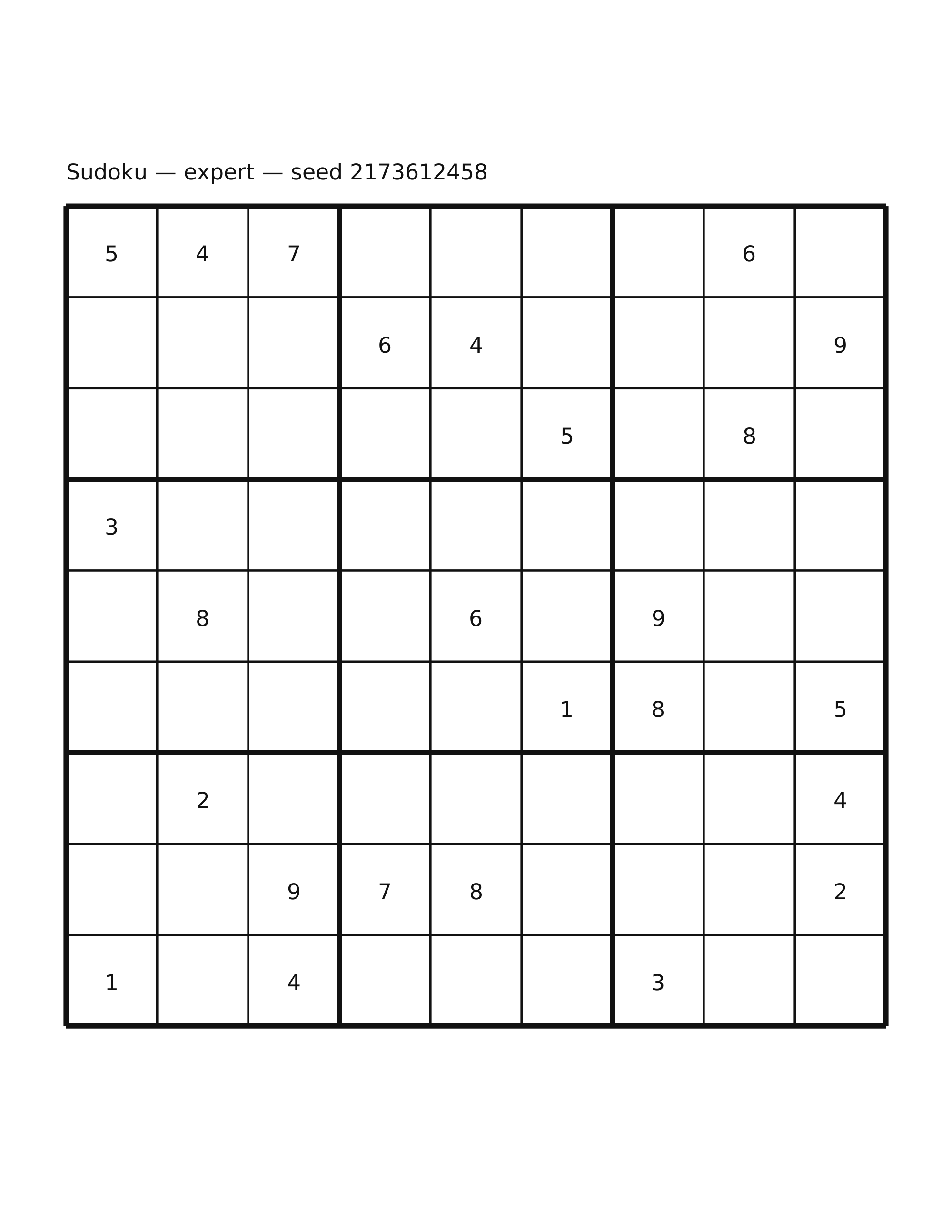 Sudoku — expert #14