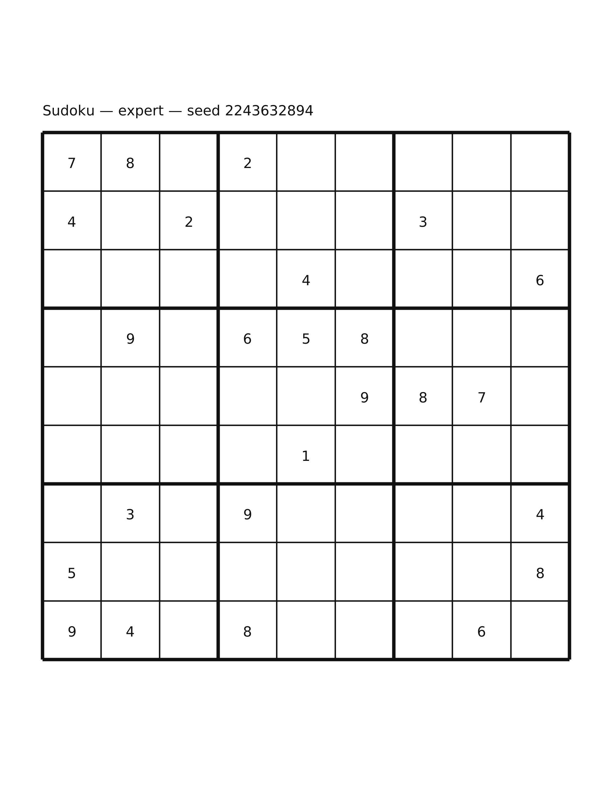 Sudoku — expert #31