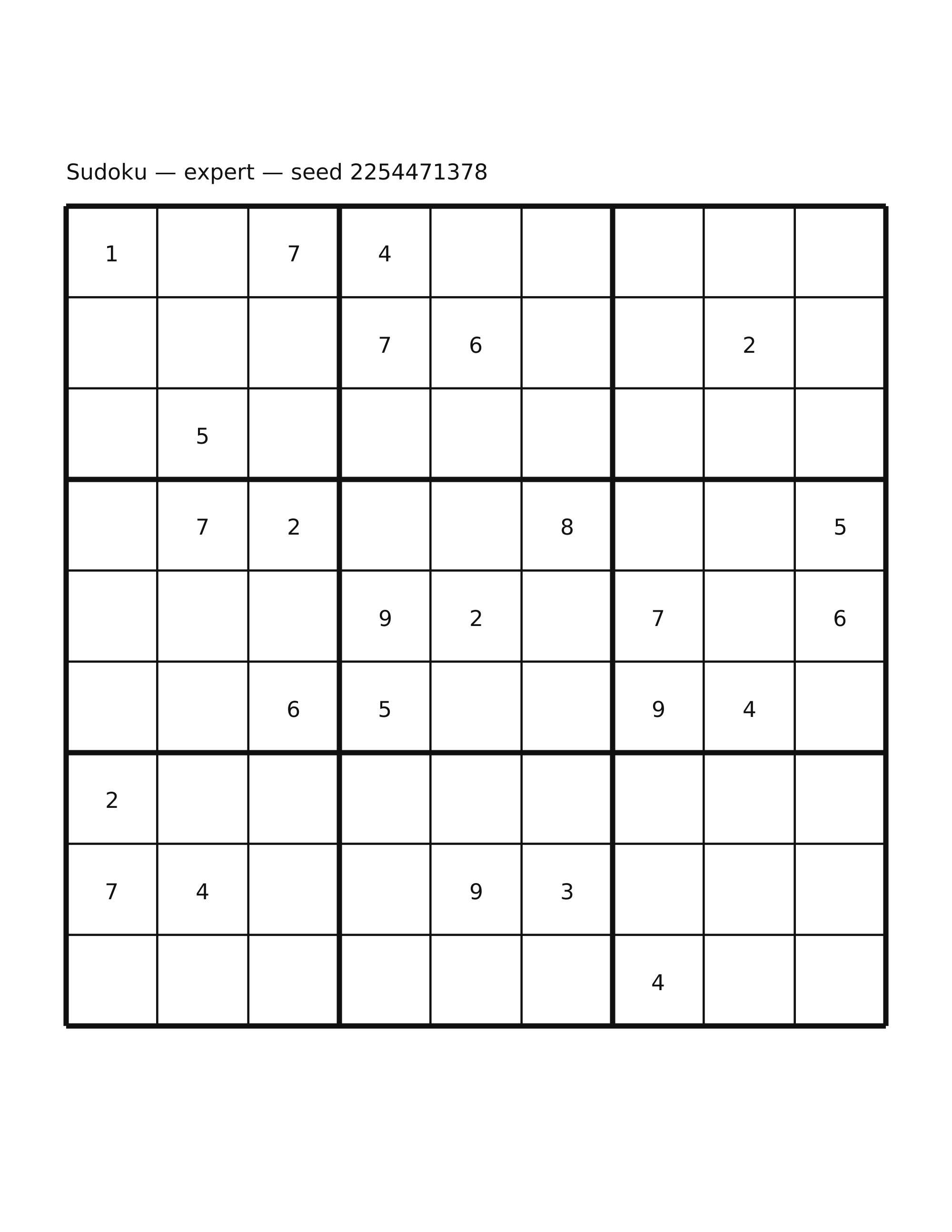 Sudoku — expert #5