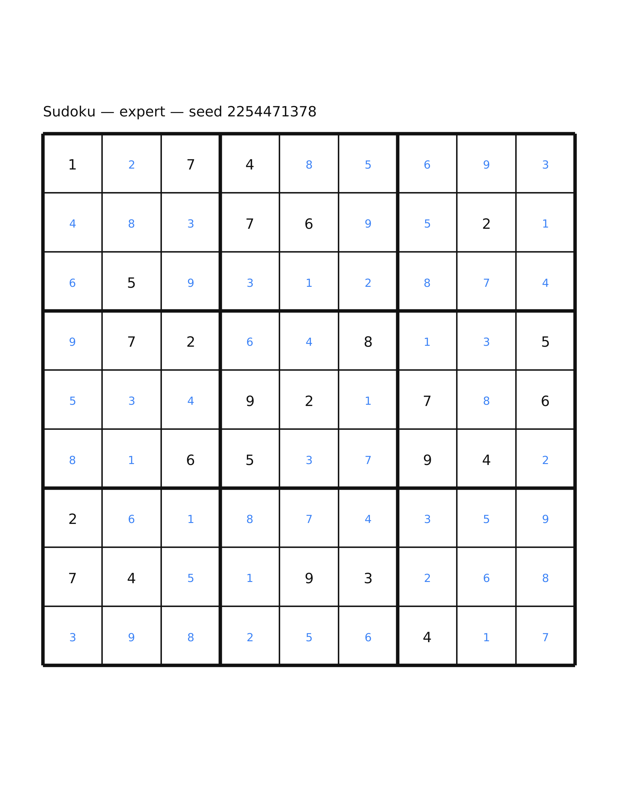 Sudoku — expert #5 — solution