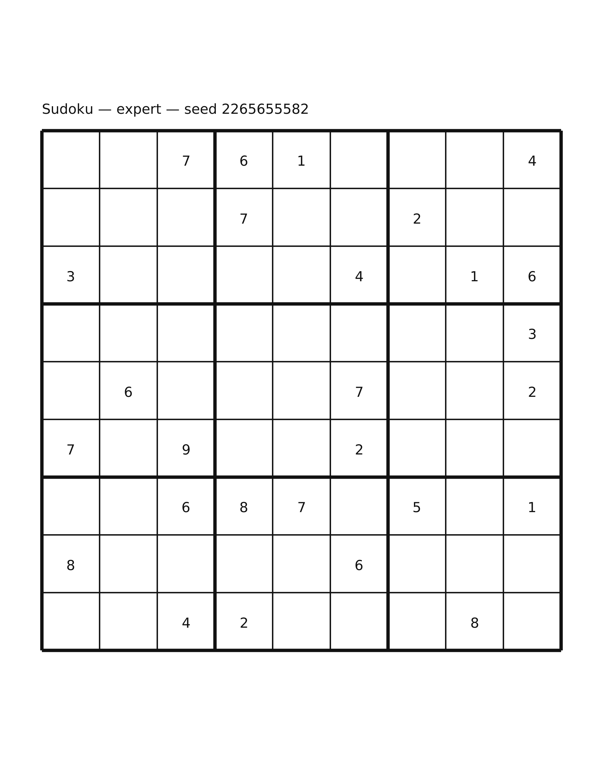 Sudoku — expert #12