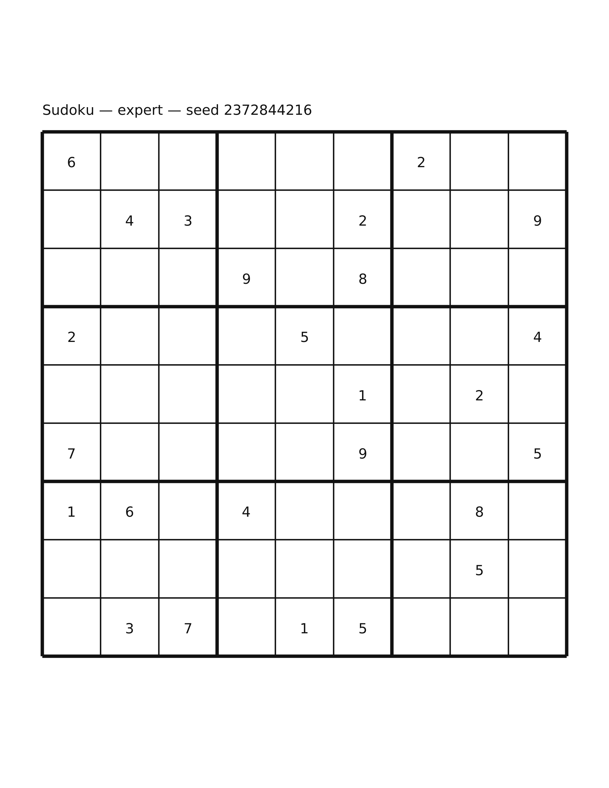 Sudoku — expert #12