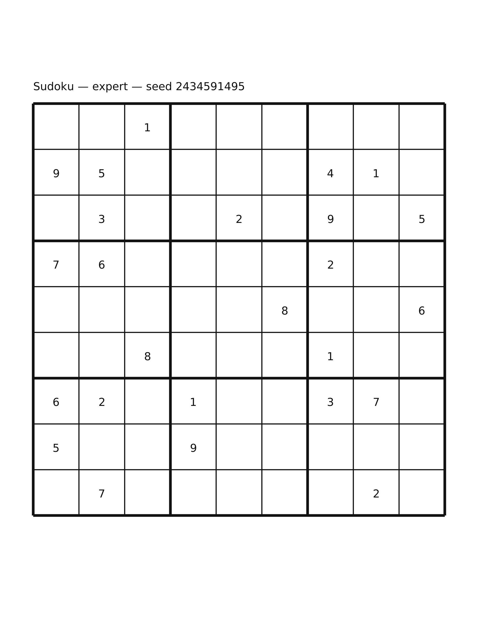 Sudoku — expert #20