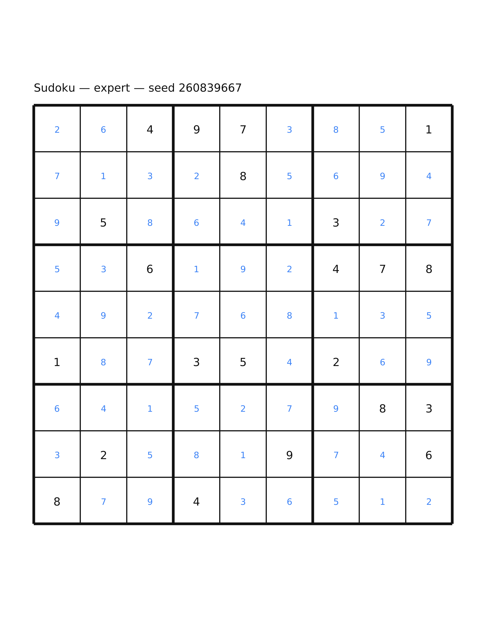 Sudoku — expert #15 — solution