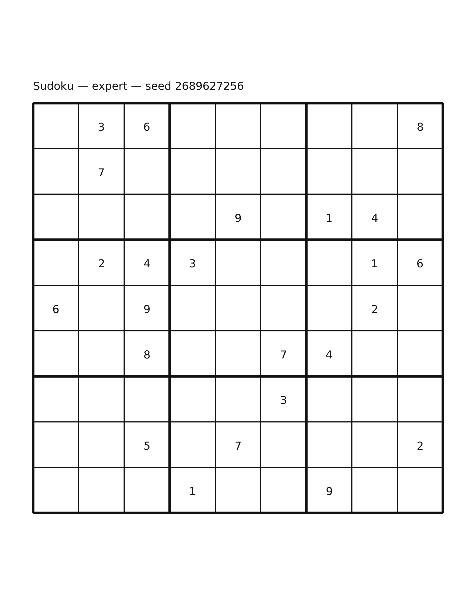 Sudoku — expert #34