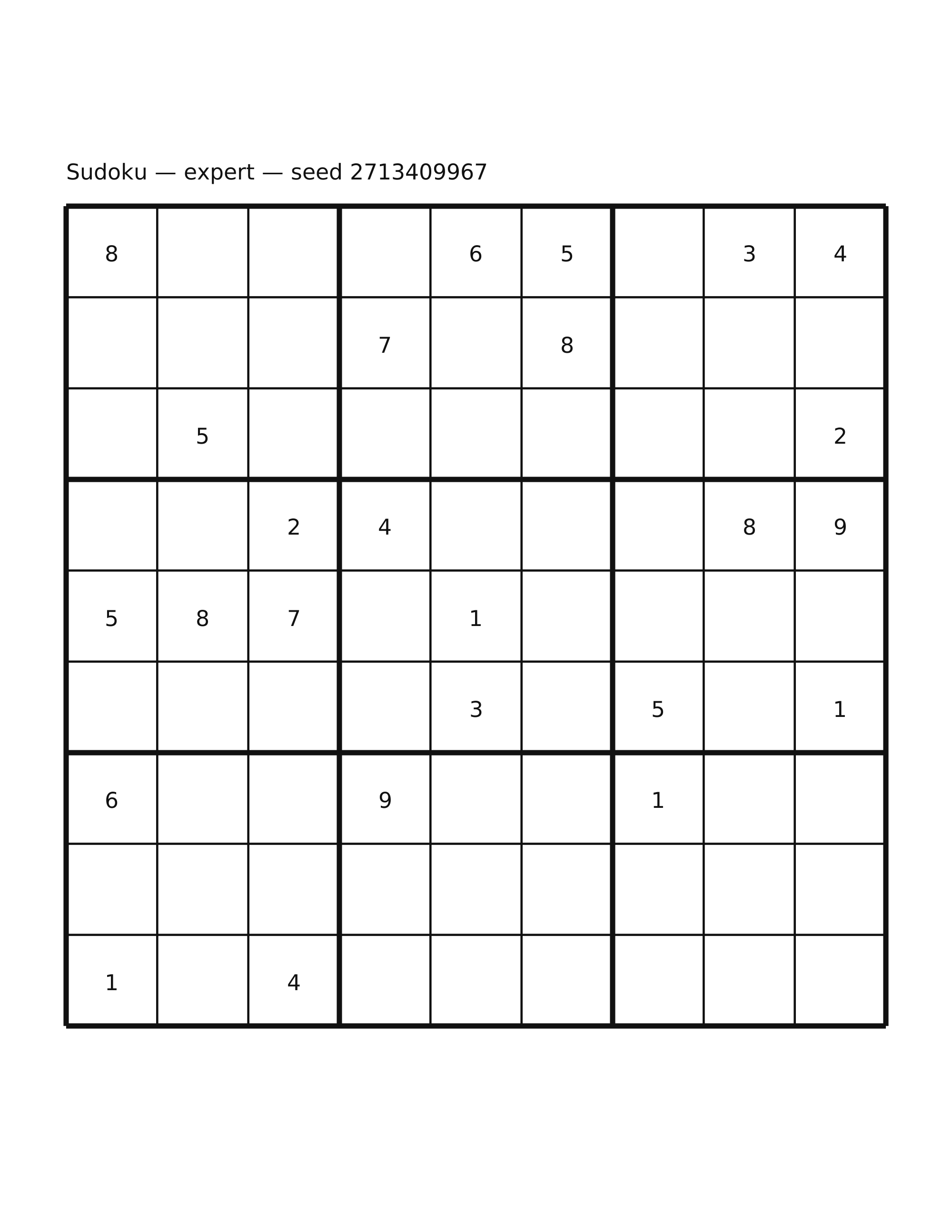 Sudoku — expert #31