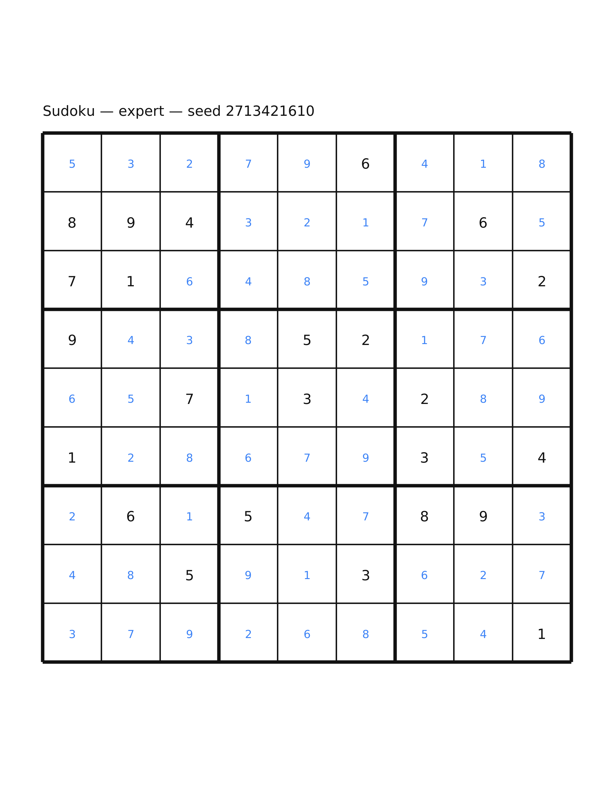 Sudoku — expert #57 — solution