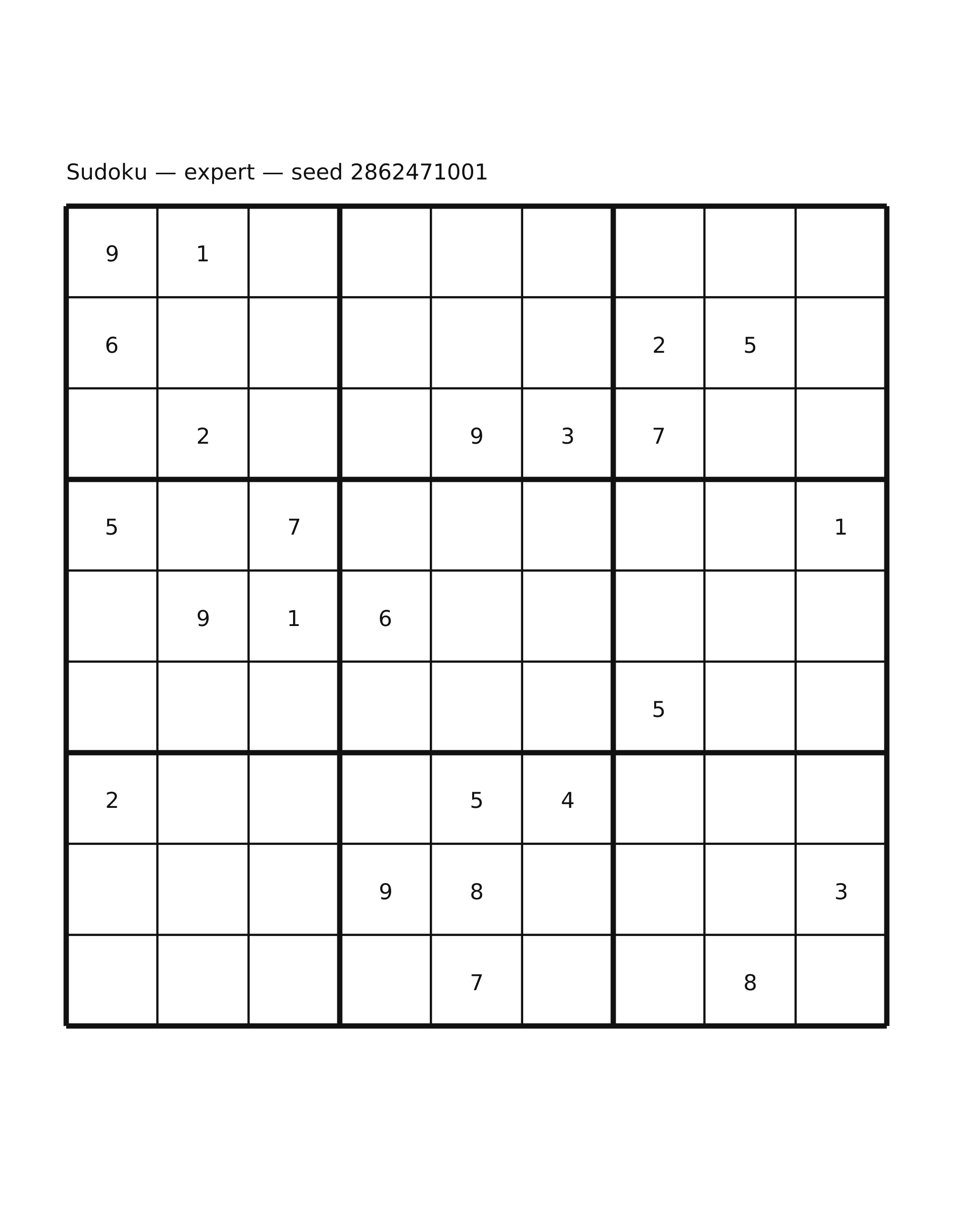 Sudoku — expert #26
