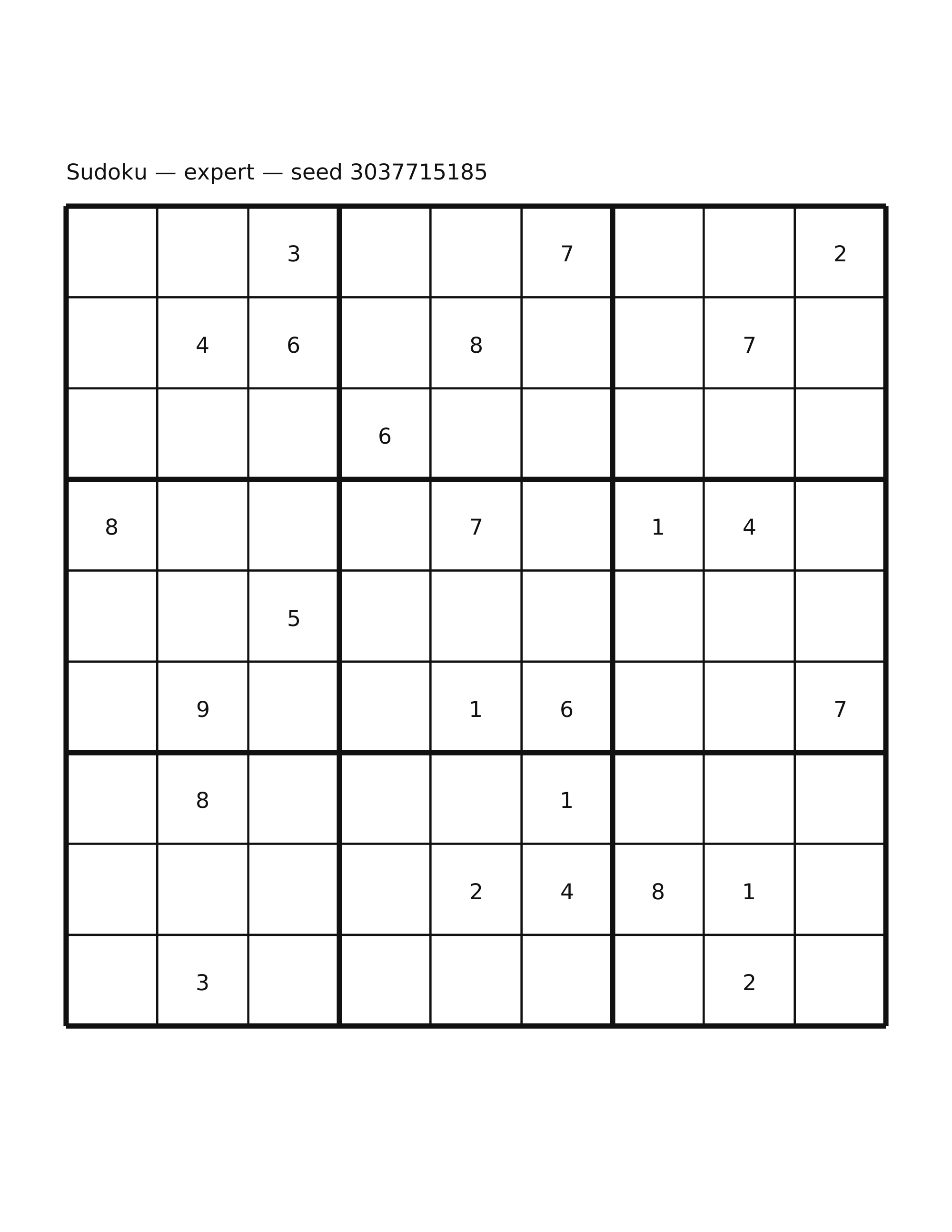 Sudoku — expert #23