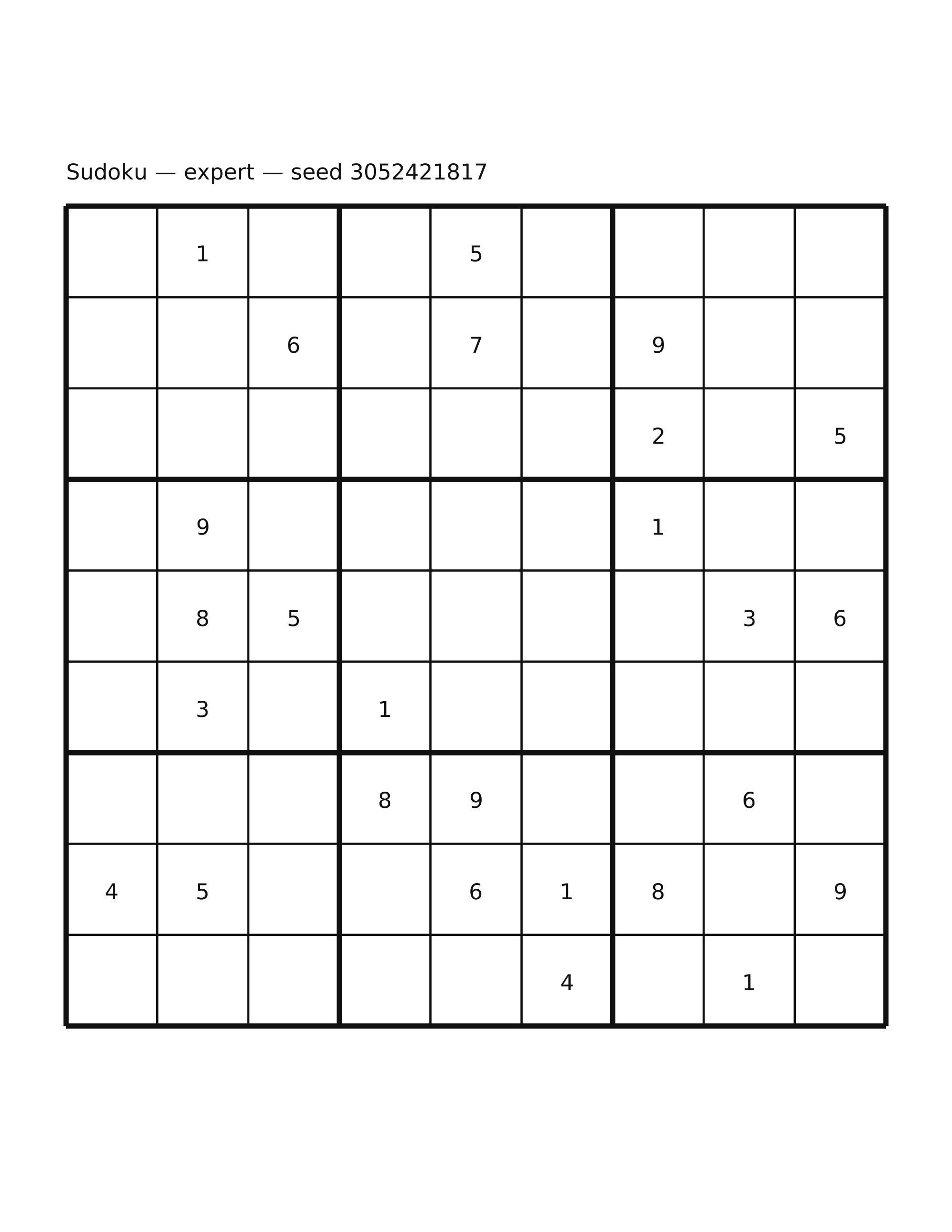 Sudoku — expert #38