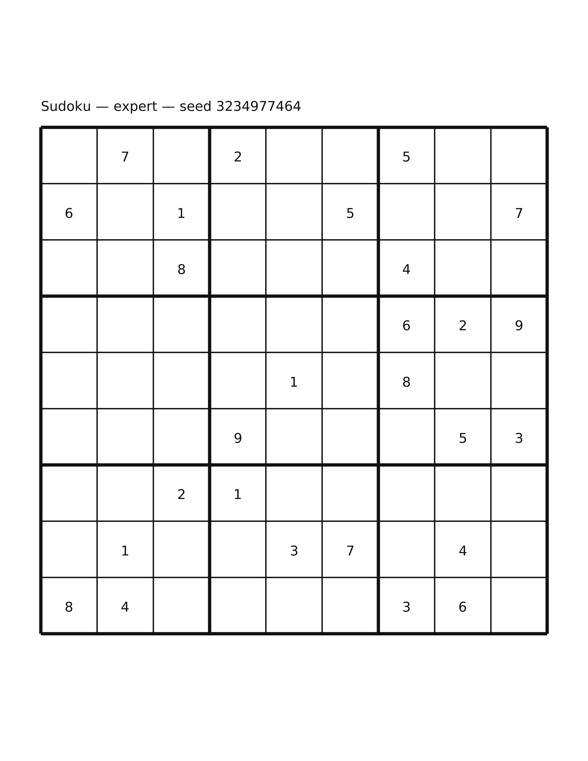 Sudoku — expert #22