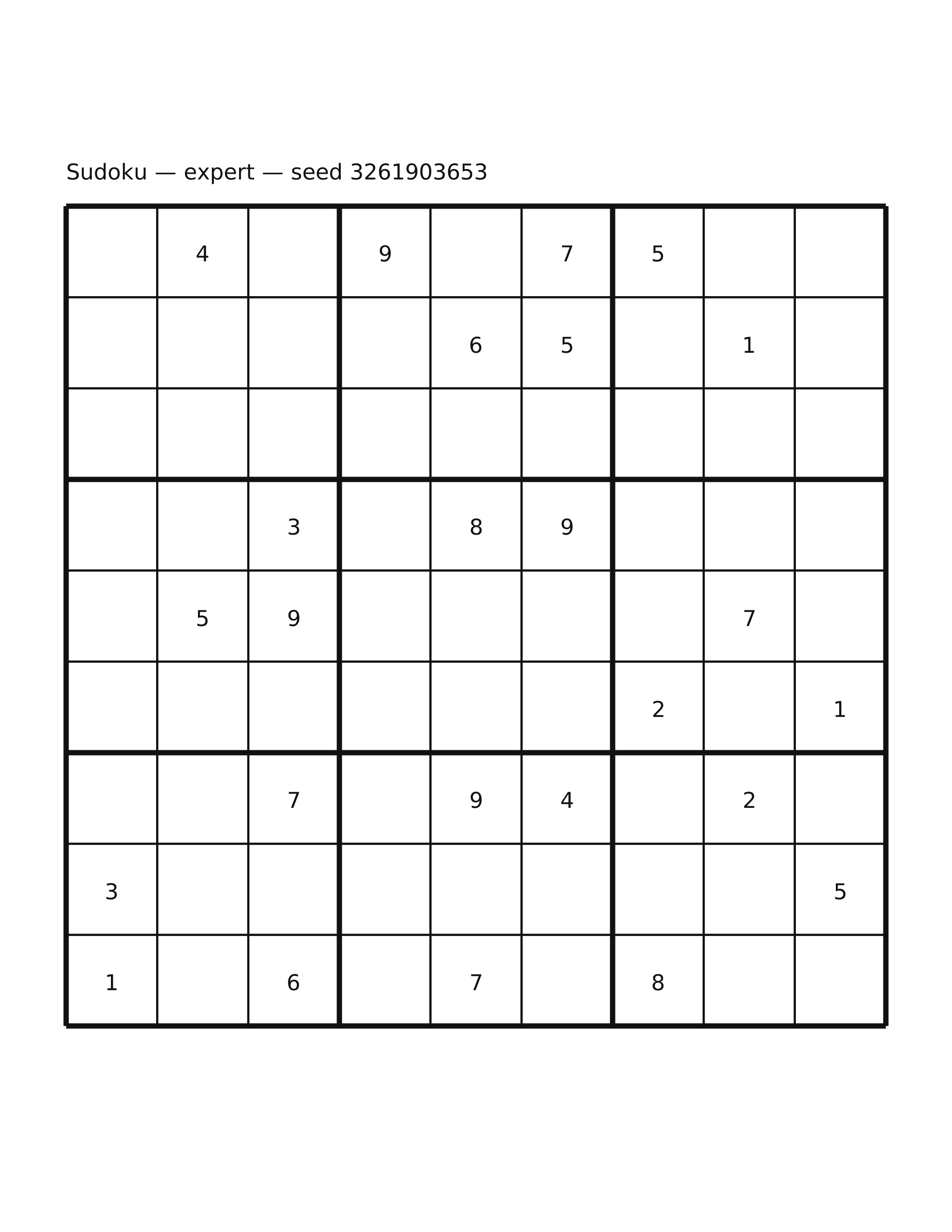 Sudoku — expert #49